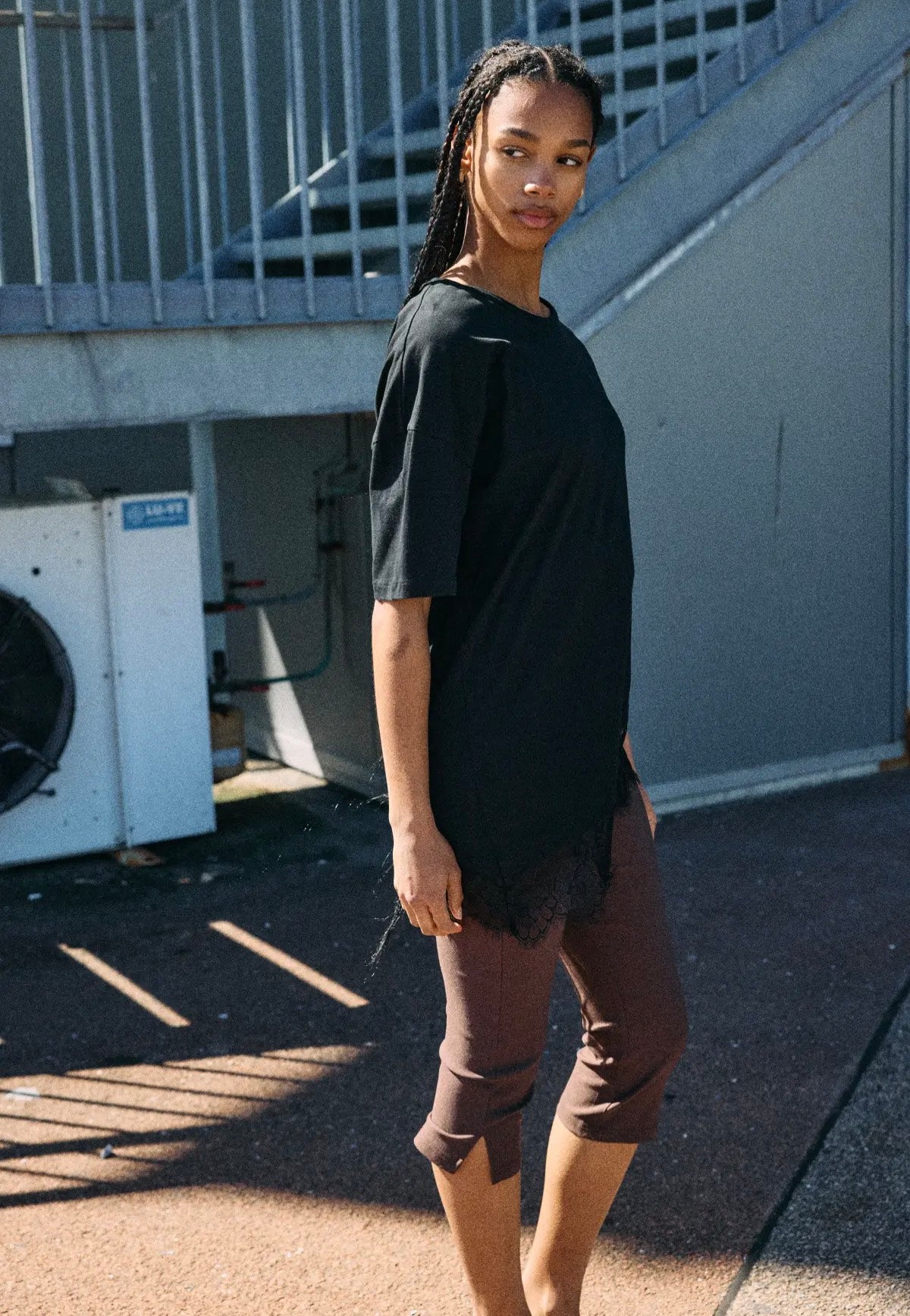 Noisy May - Easy Lace Tnt Black - T-Shirt | Women-Image