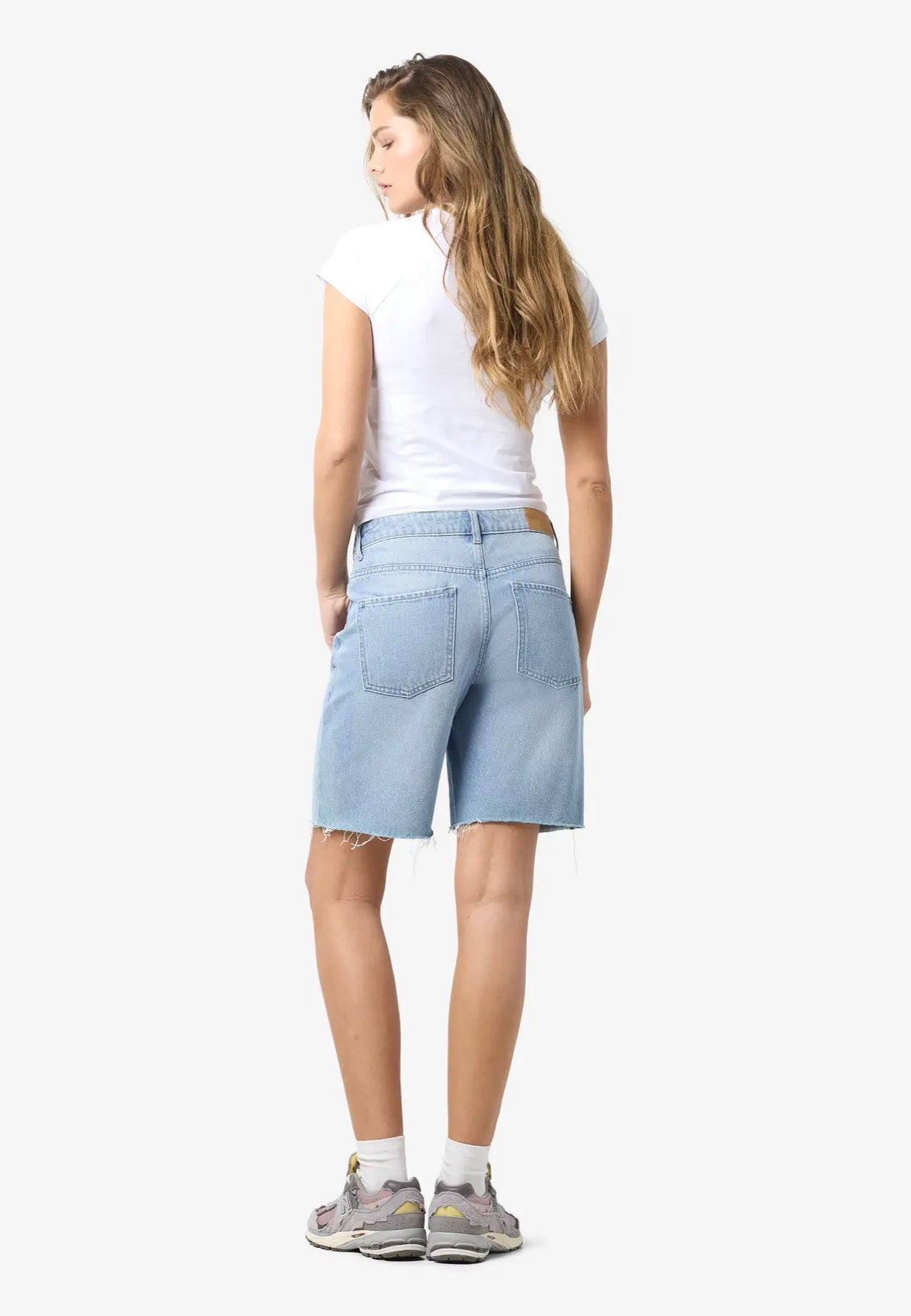 Noisy May - Holla Loose Light Blue Denim - Shorts | Women-Image