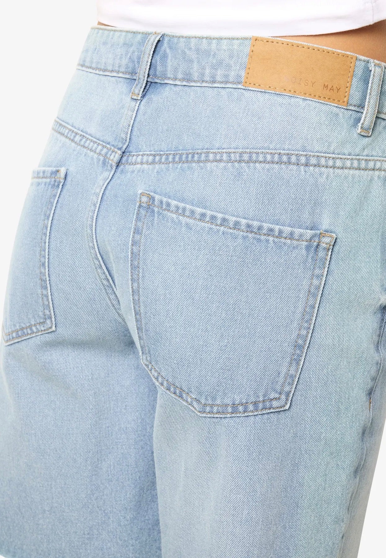 Noisy May - Holla Loose Light Blue Denim - Shorts | Women-Image