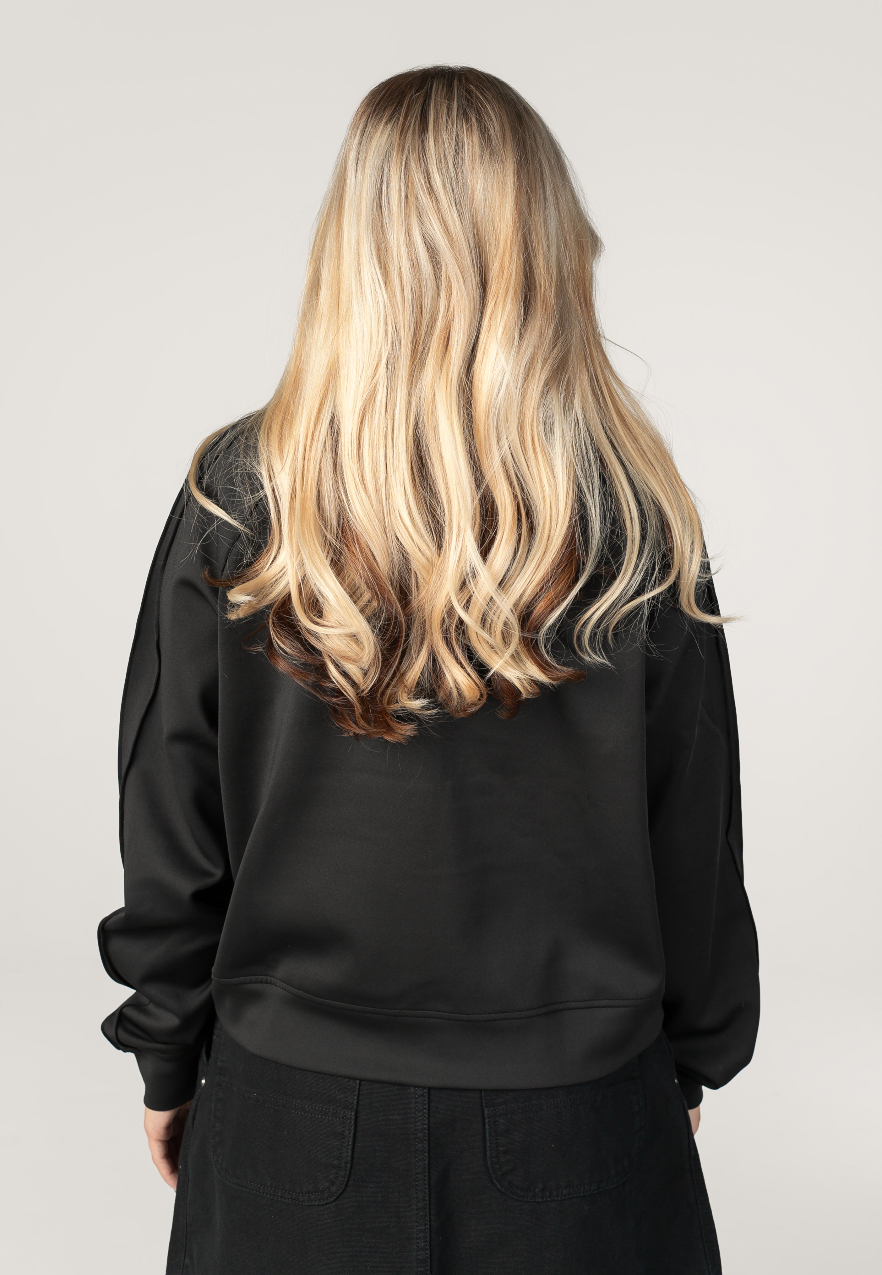 Noisy May Jenna Pintuck Grey Felpa con zip | Women-Image