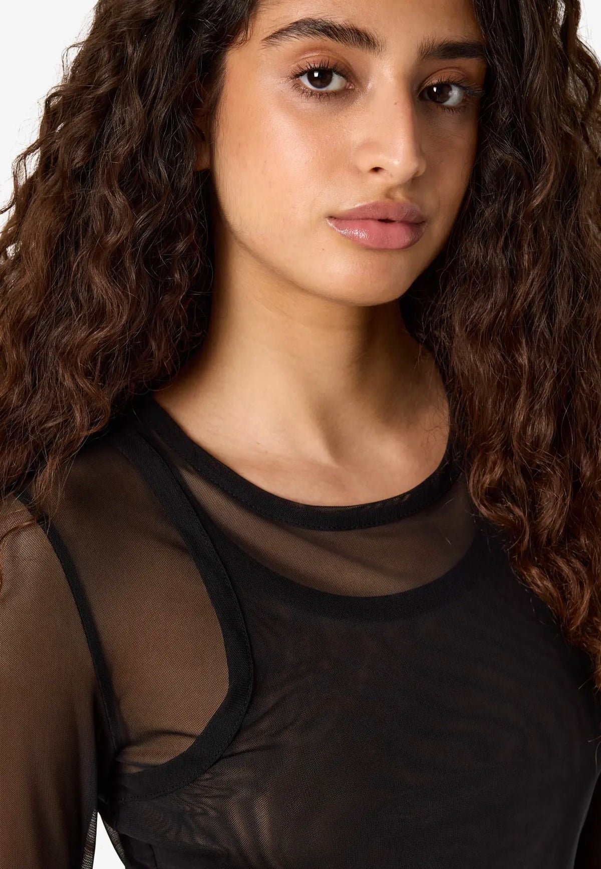 Noisy May Judith Doublelayer Mesh Black Haut | Women-Image