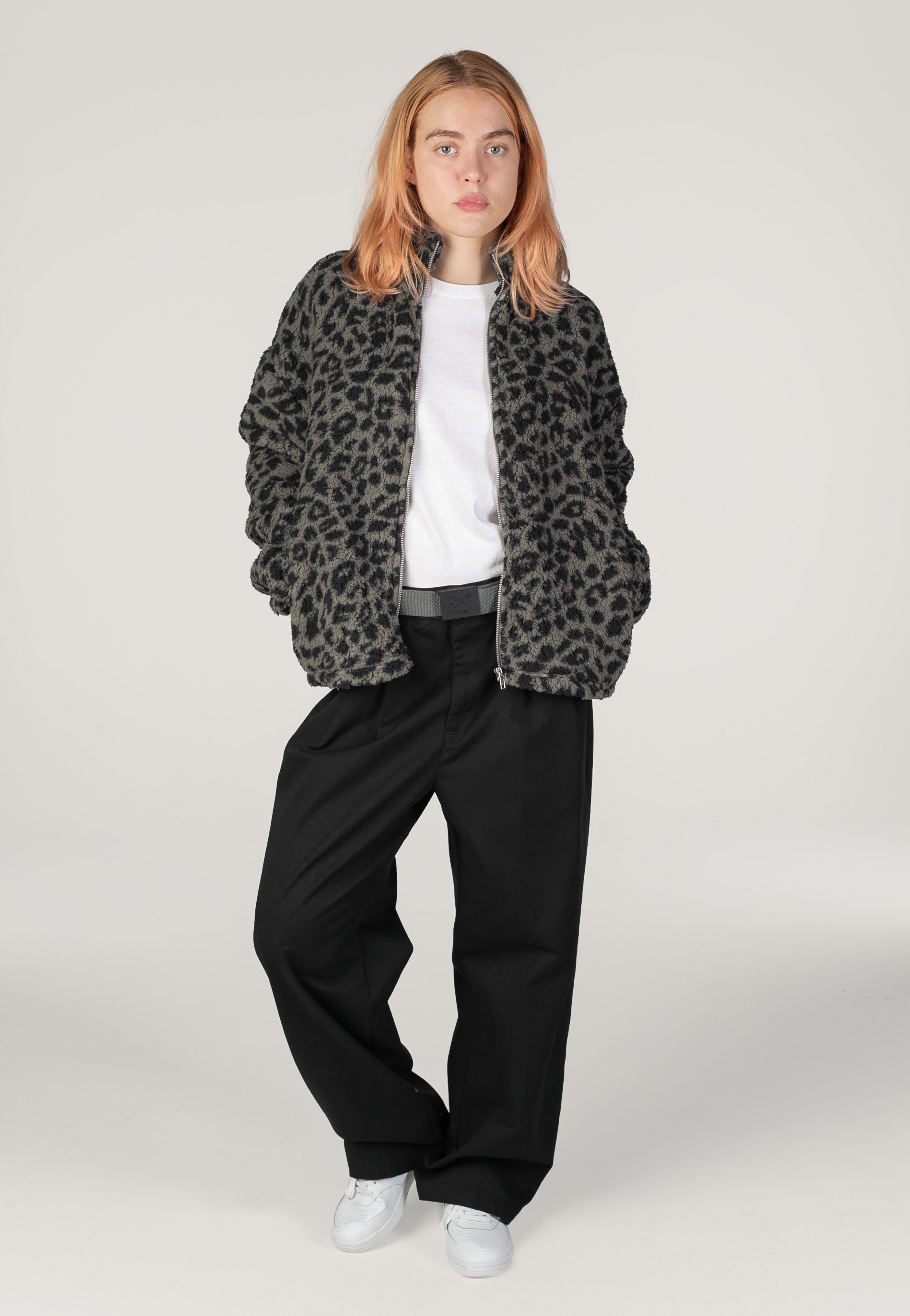 Noisy May - Luca Check Soft Fleece Grey - Jacket | Women-Image