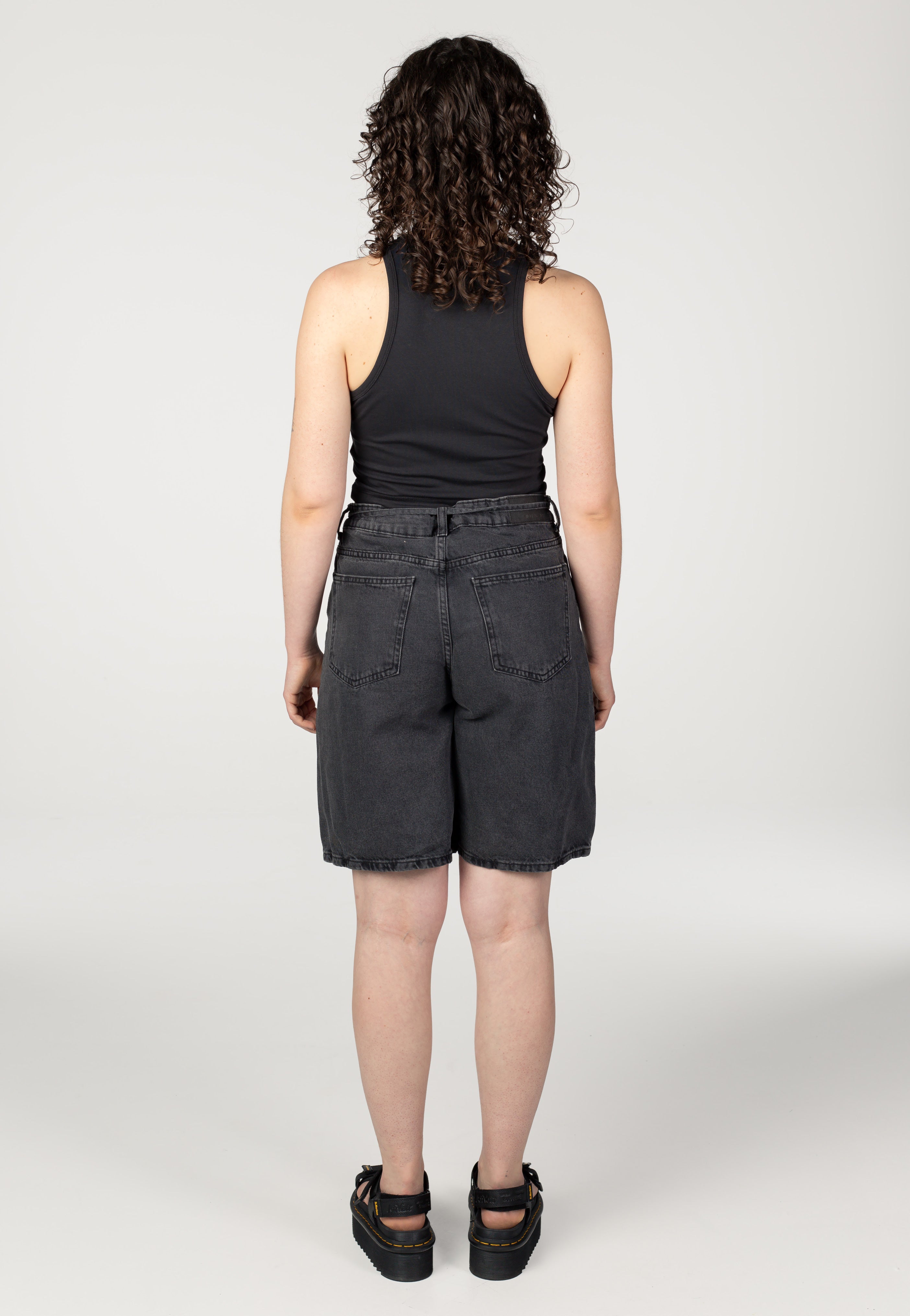 Noisy May - Maisy Loose Black Denim - Shorts | Women-Image