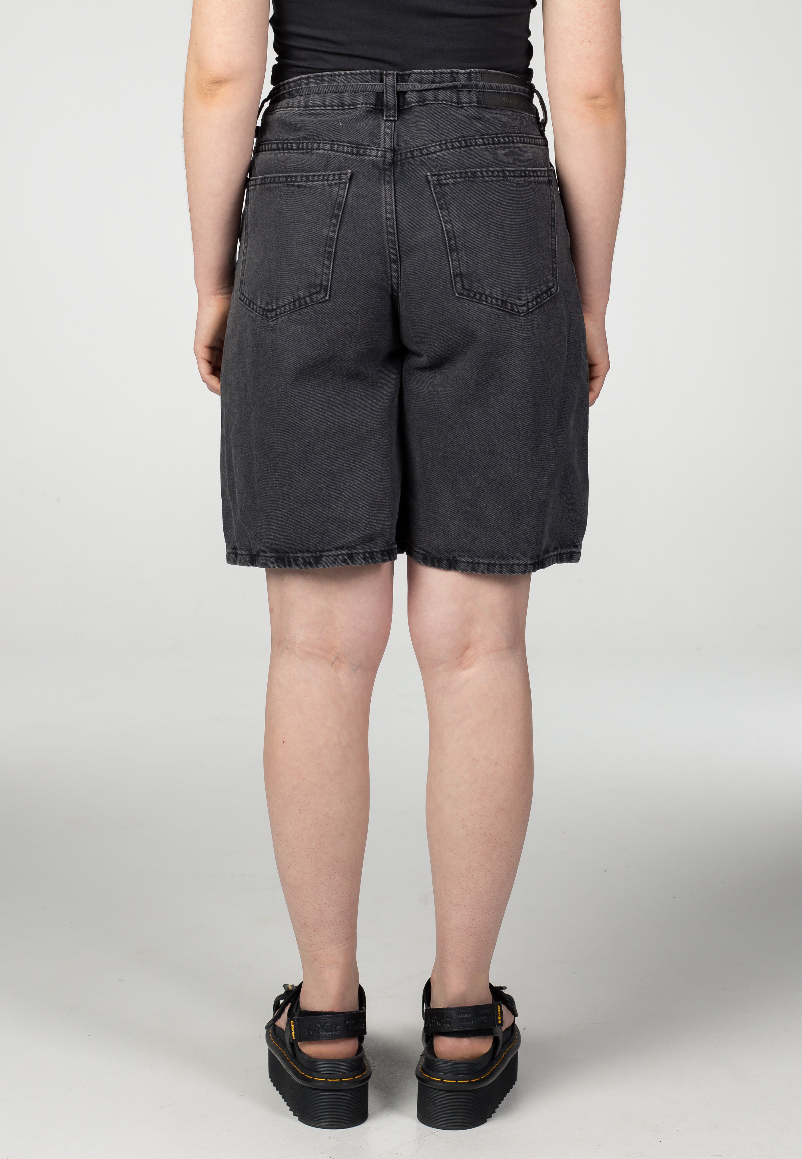 Noisy May - Maisy Loose Black Denim - Shorts | Women-Image