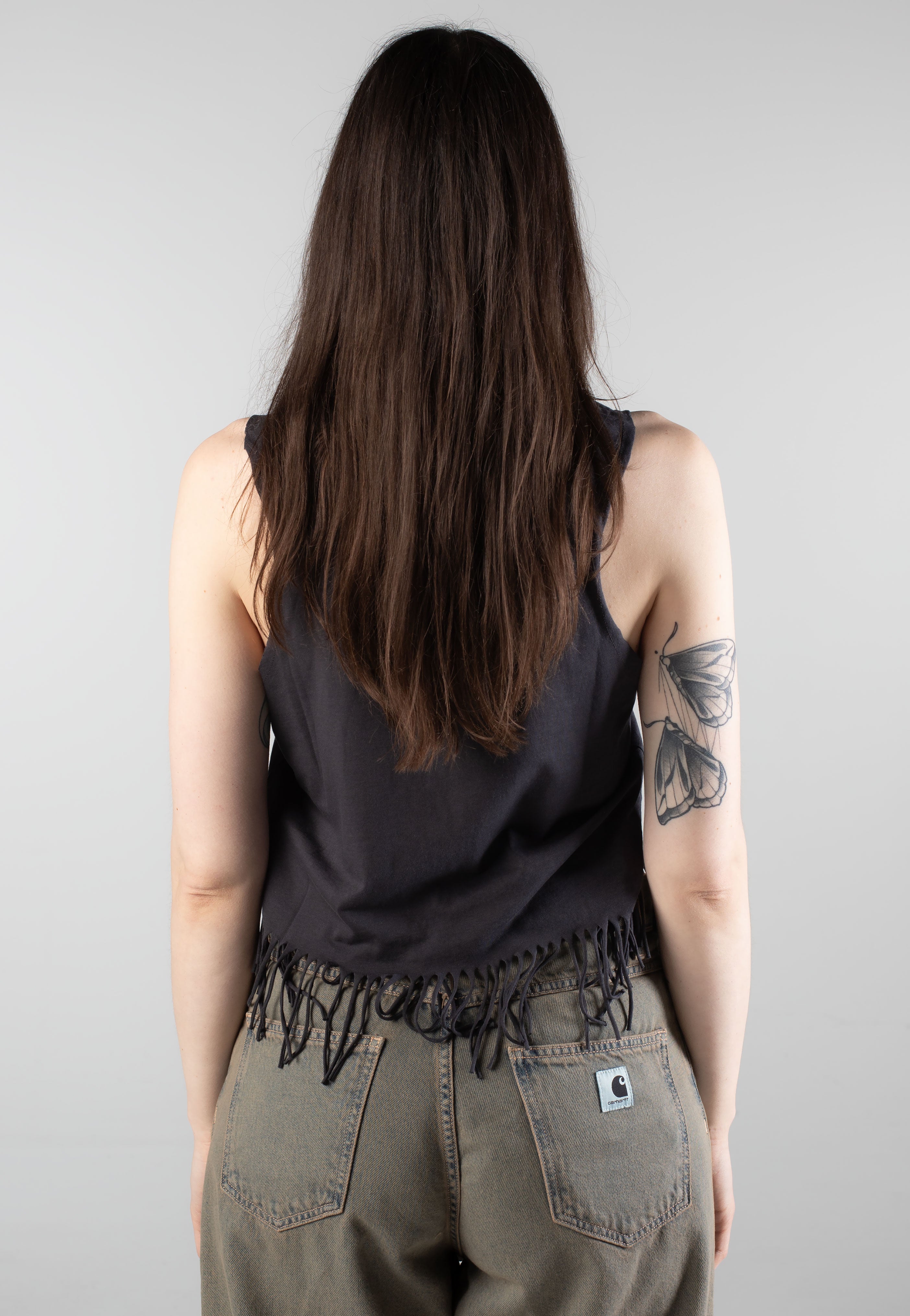Noisy May - Max Printed Obsidian Cloud/Tomato - Tank | Women-Image
