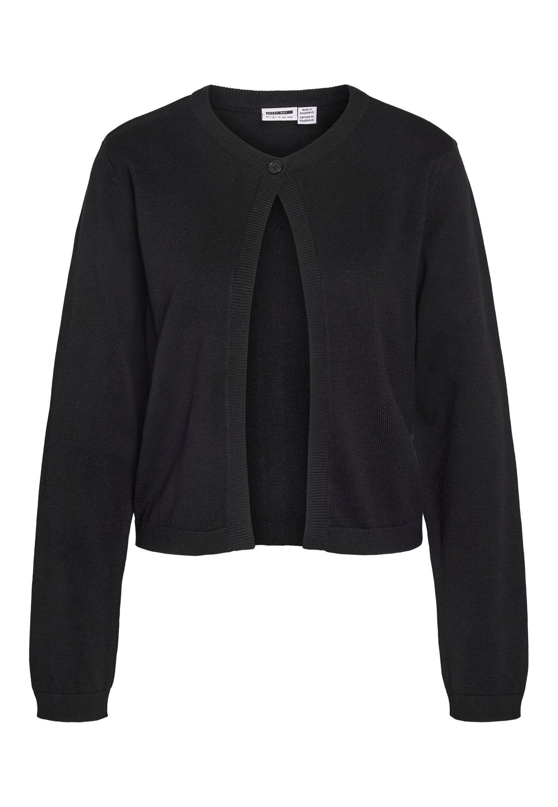 Noisy May Maysa O-Neck Knit Black Cardigan | Women-Image