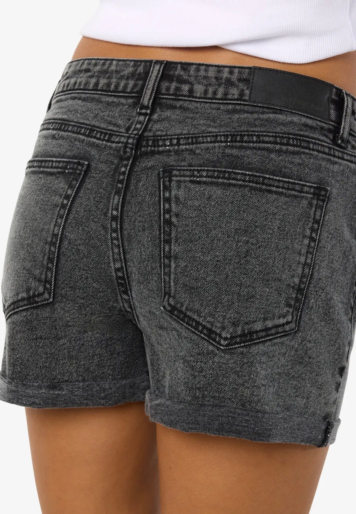 Noisy May - Moni Dark Grey Denim - Shorts | Women-Image