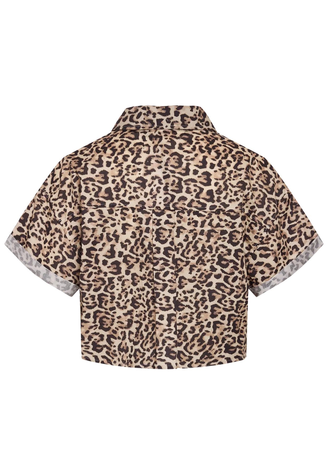 Noisy May - Peyton Cropped Silver Mink Leo - Shirt | Women-Image