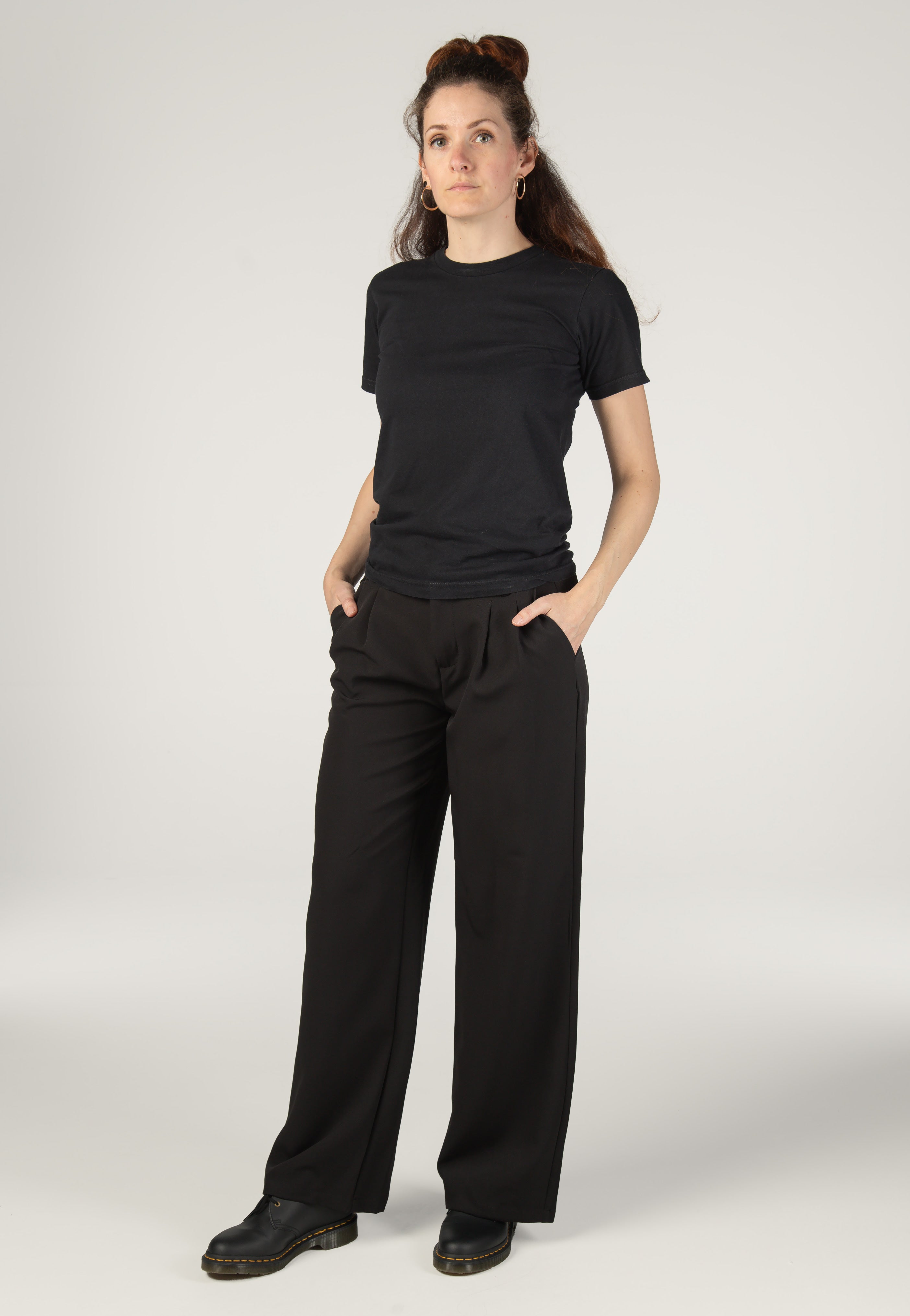 Noisy May - Viola Wide Black - Pants | Women-Image