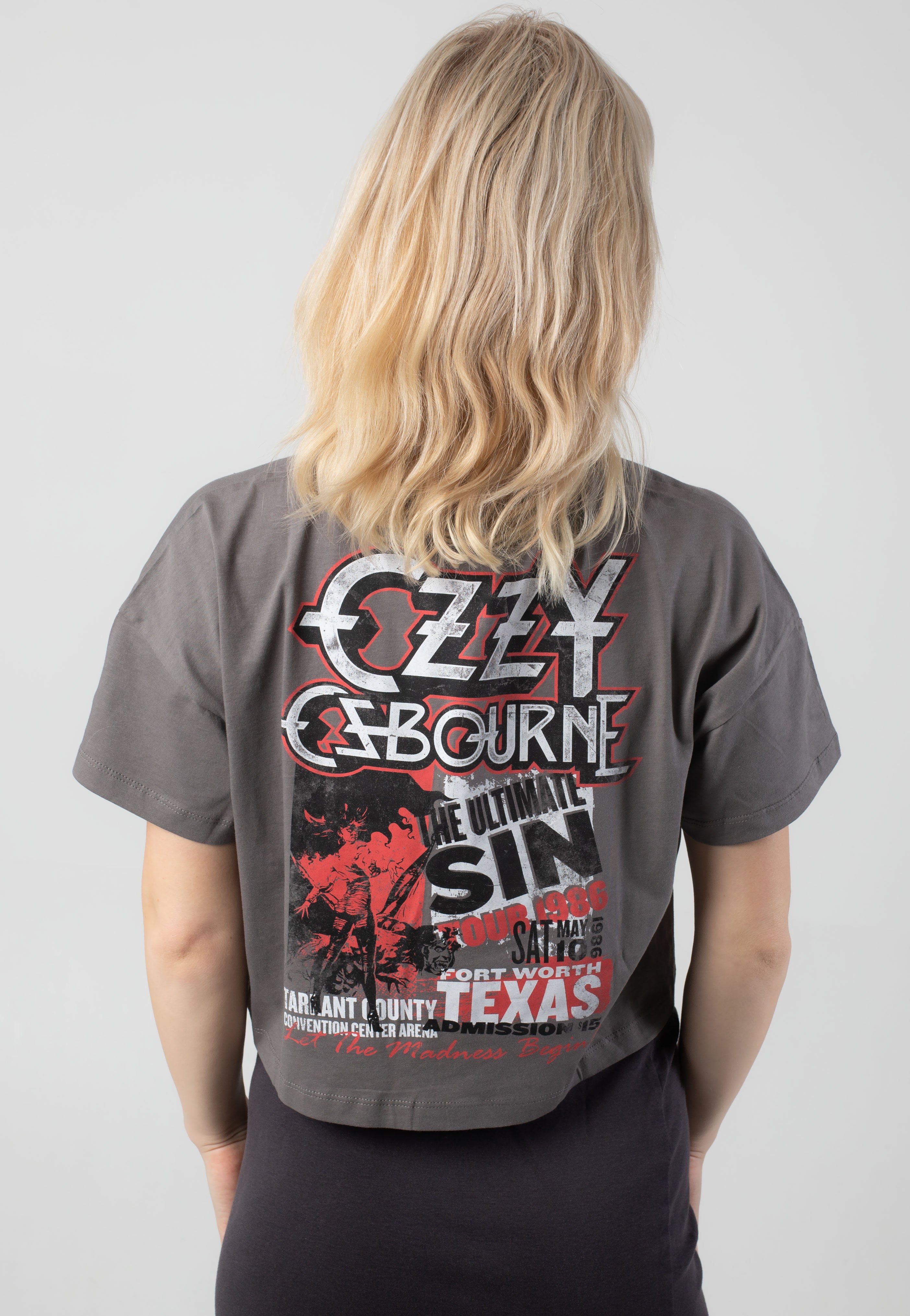 Noisy May x Ozzy Osbourne - Alena Charcoal Gray - T-Shirt | Women-Image