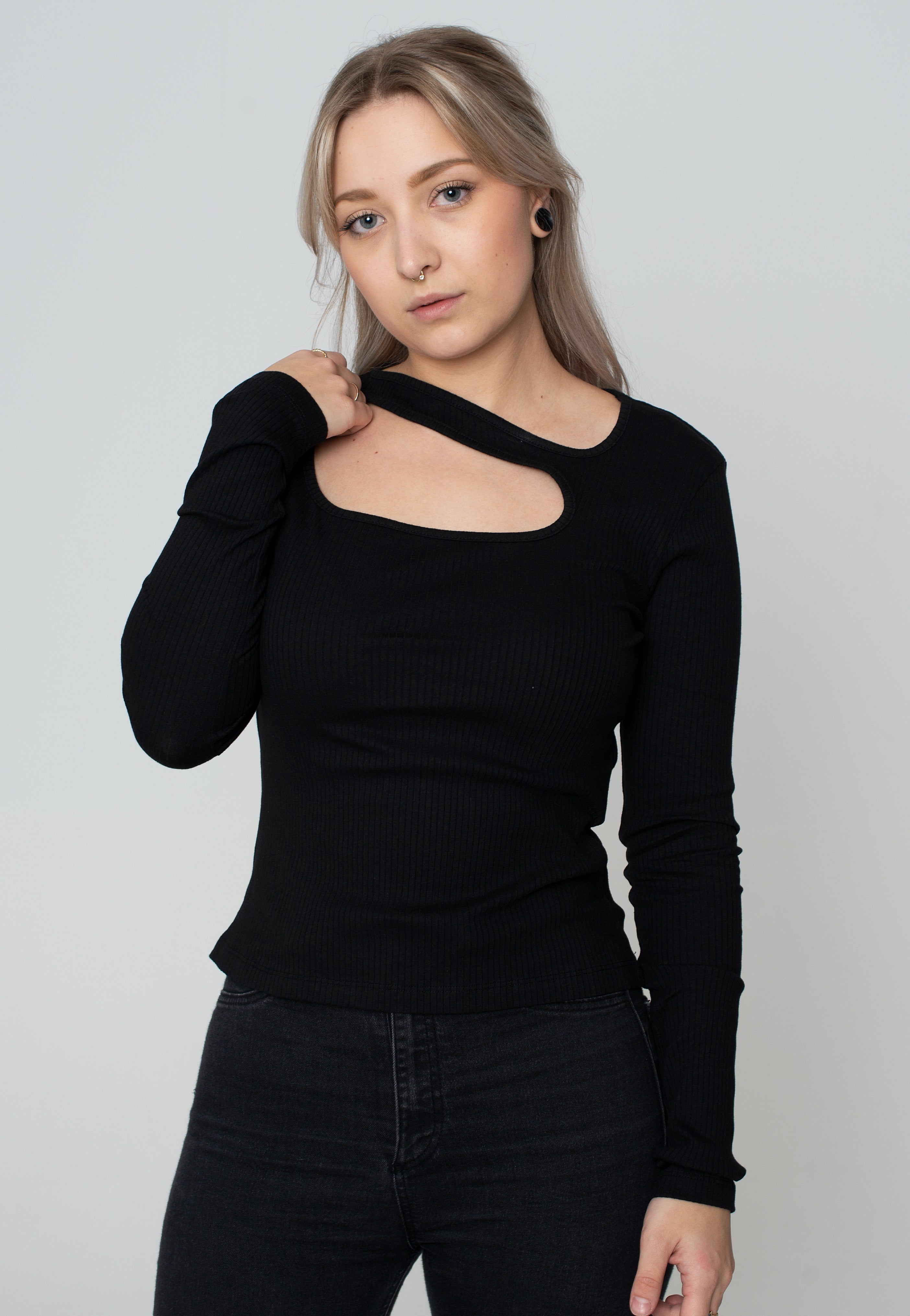 Noisy May - Drakey Prasi Black - Longsleeve | Women-Image