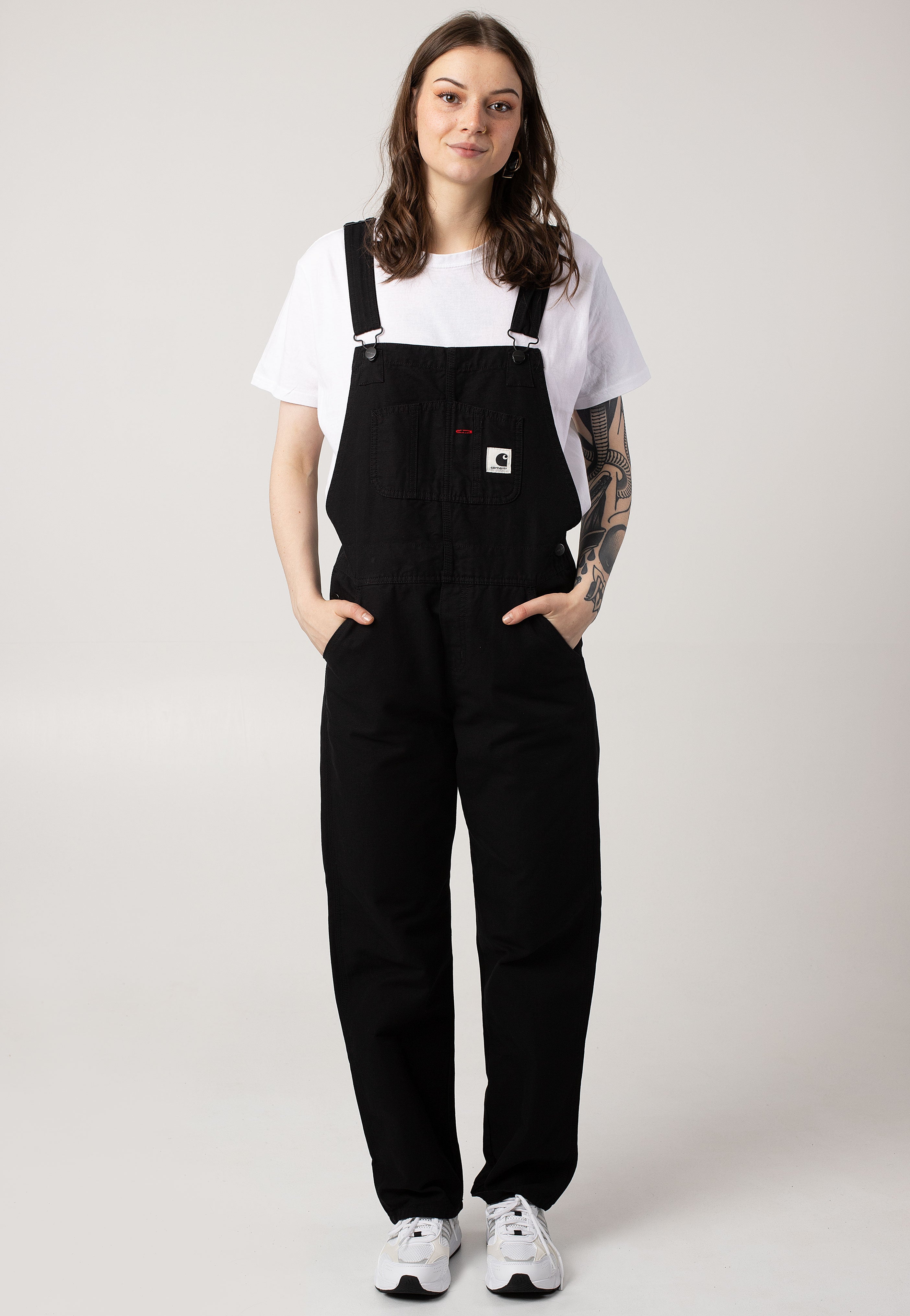 Carhartt WIP - W' Bib Overall Straight Rinsed Black - Pants | Women-Image
