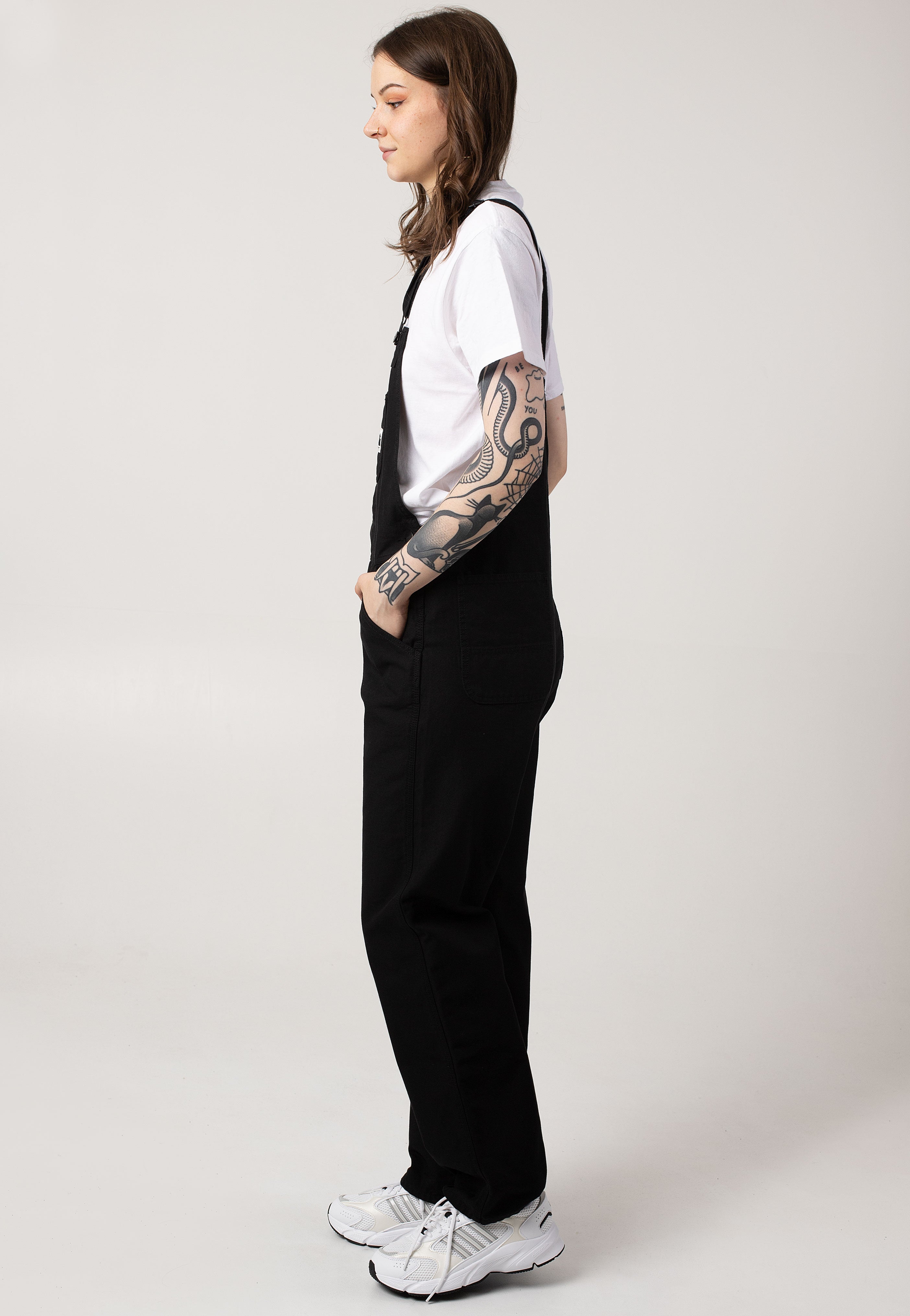 Carhartt WIP - W' Bib Overall Straight Rinsed Black - Pants | Women-Image
