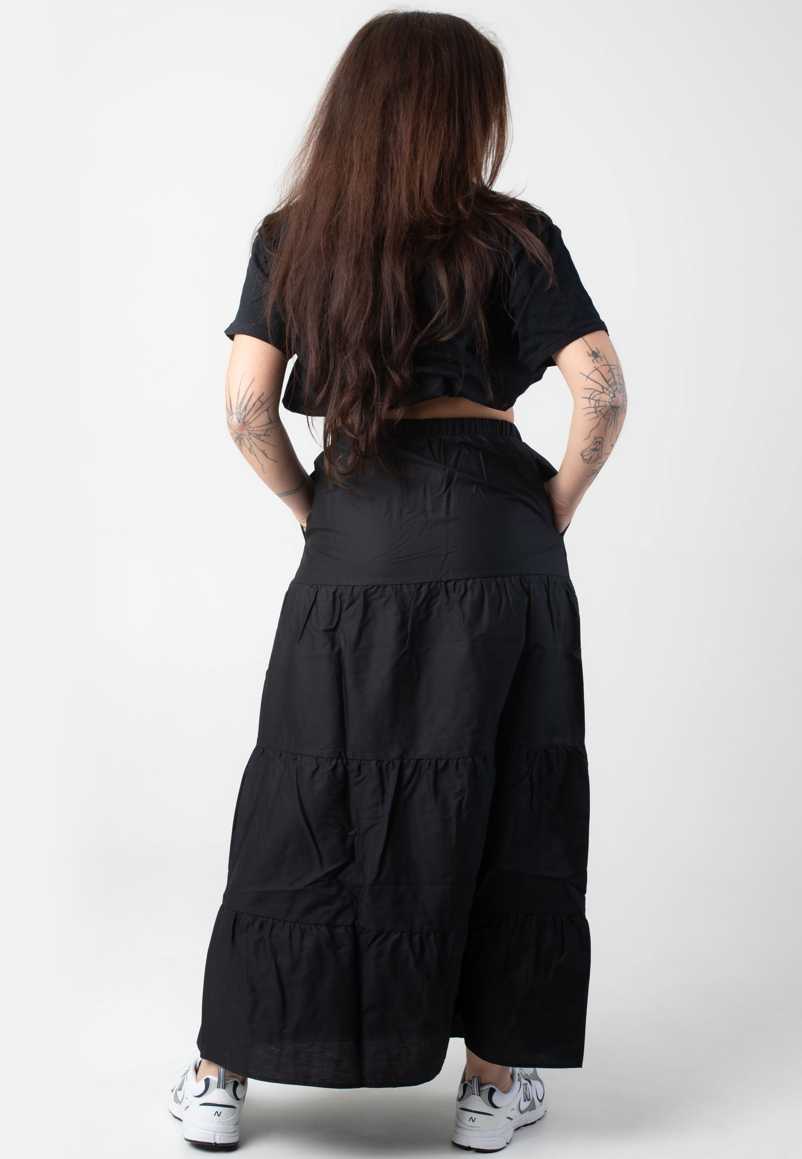 Noisy May - Freja Popeline Maxi Black - Skirt | Women-Image