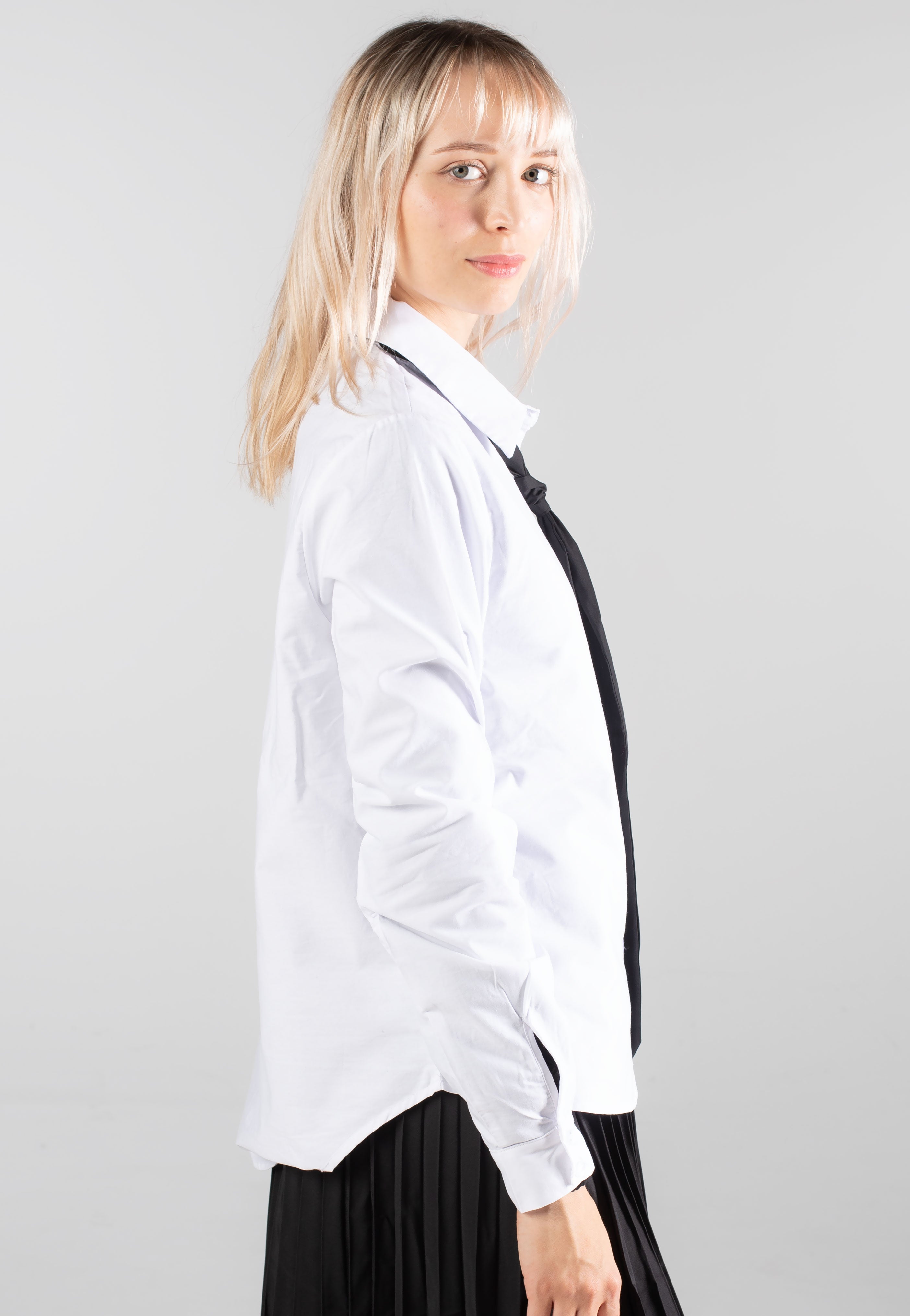 Noisy May - Freja Tie Bright White/Black - Shirt | Women-Image