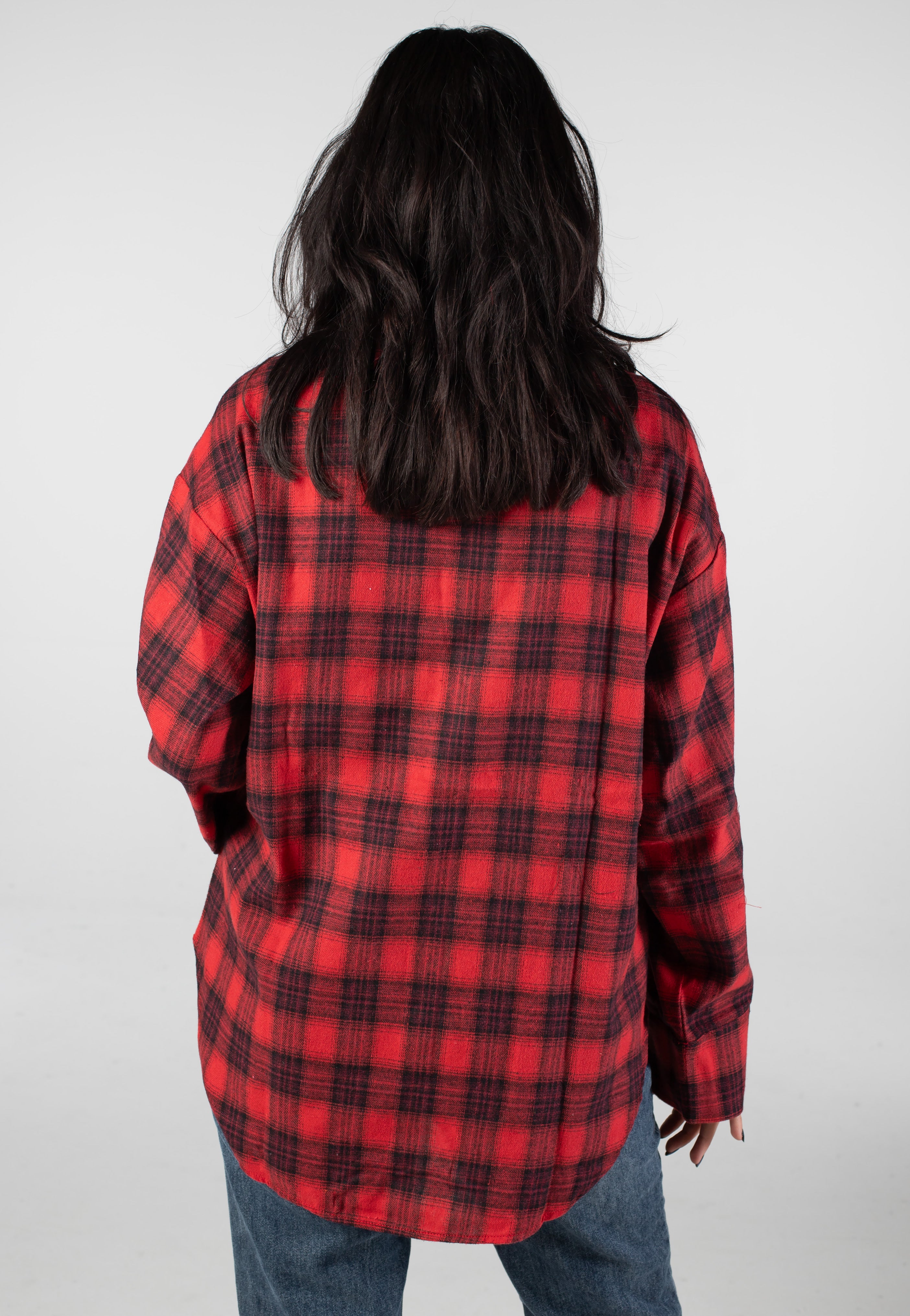 Noisy May - Frida Flannel Urban Red/Black - Shirt | Women-Image