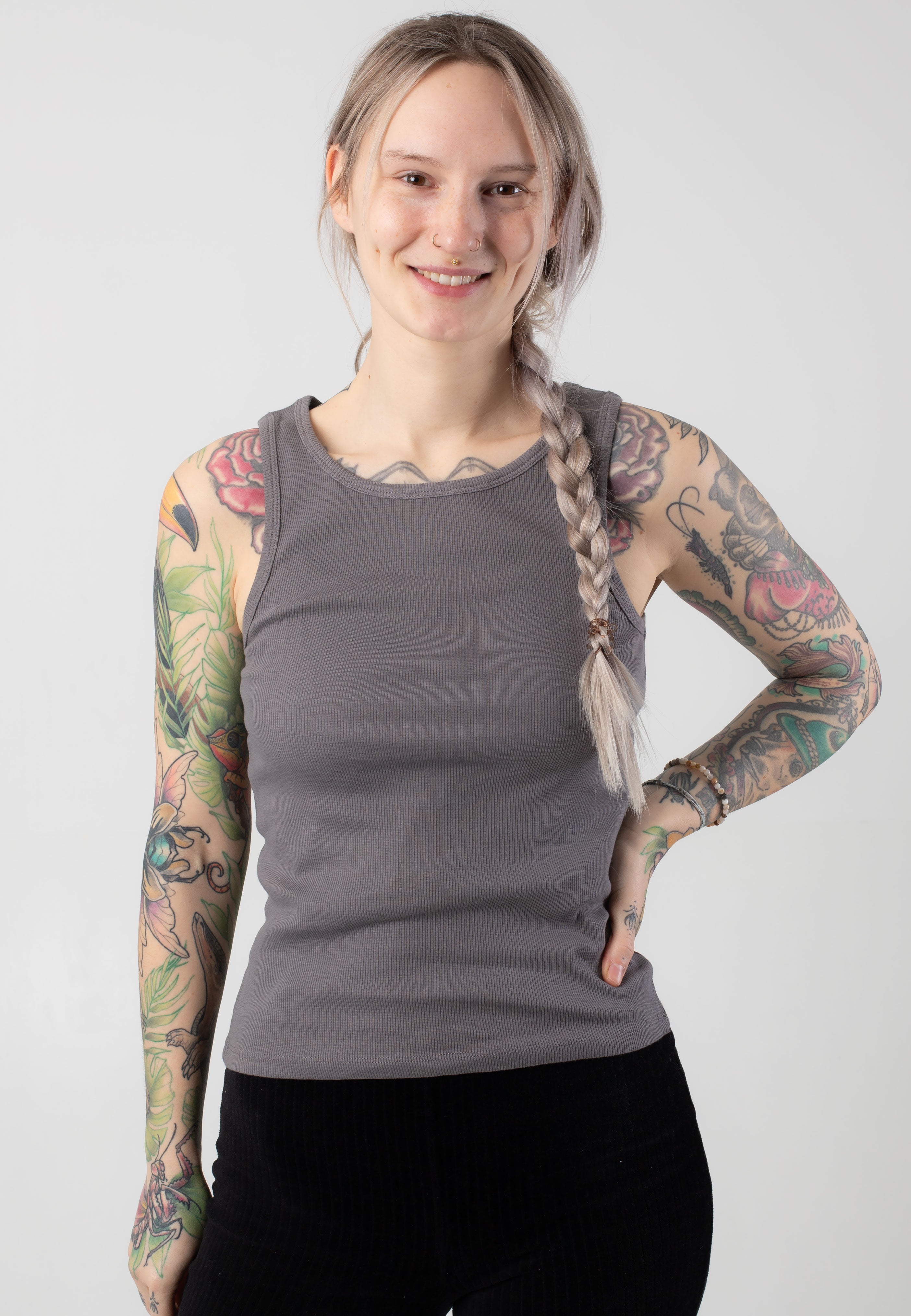 Noisy May - Maya Charcoal Gray - Tank | Women-Image