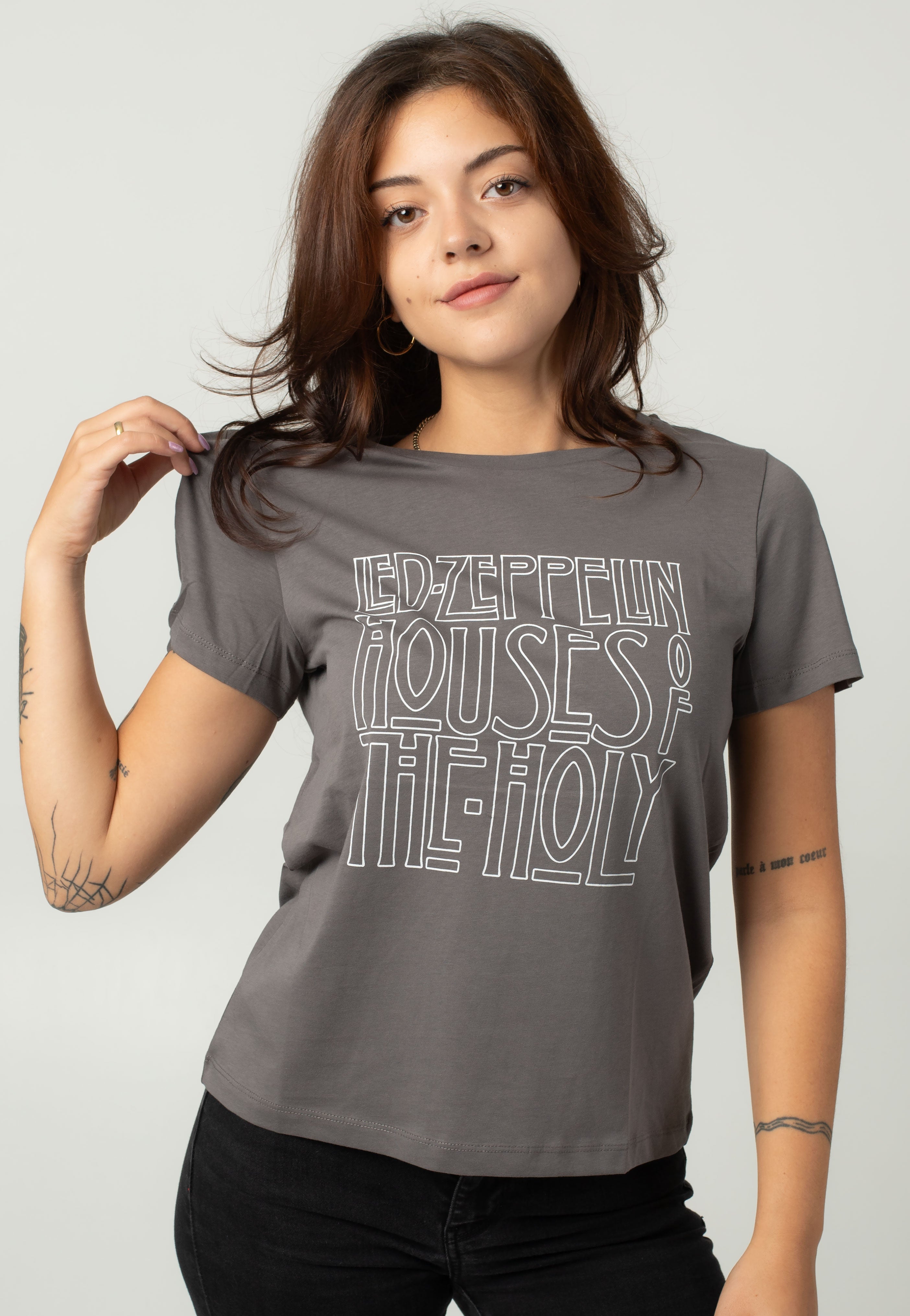 Noisy May x Led Zeppelin - Nate Charcoal Gray The Holy - T-Shirt