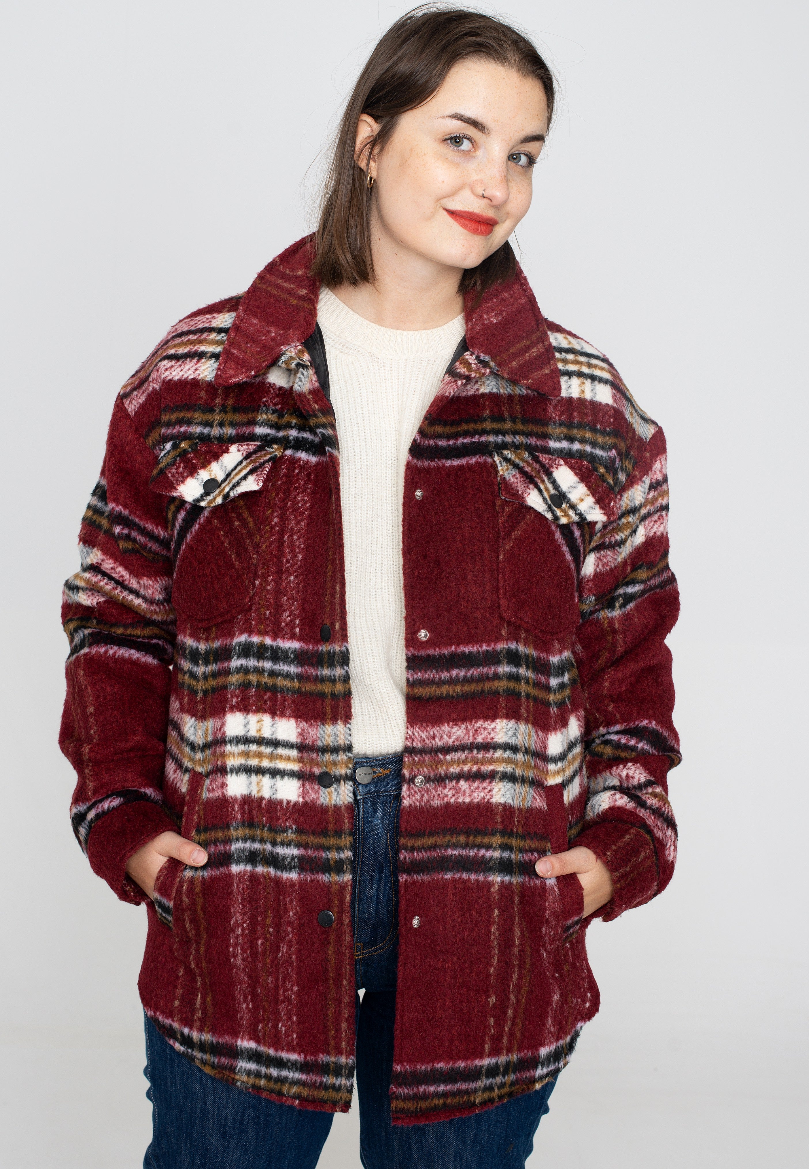 Noisy May - Lulu Rhubarb Amethyst Orchid Partridge Nomad - Jacket | Women-Image