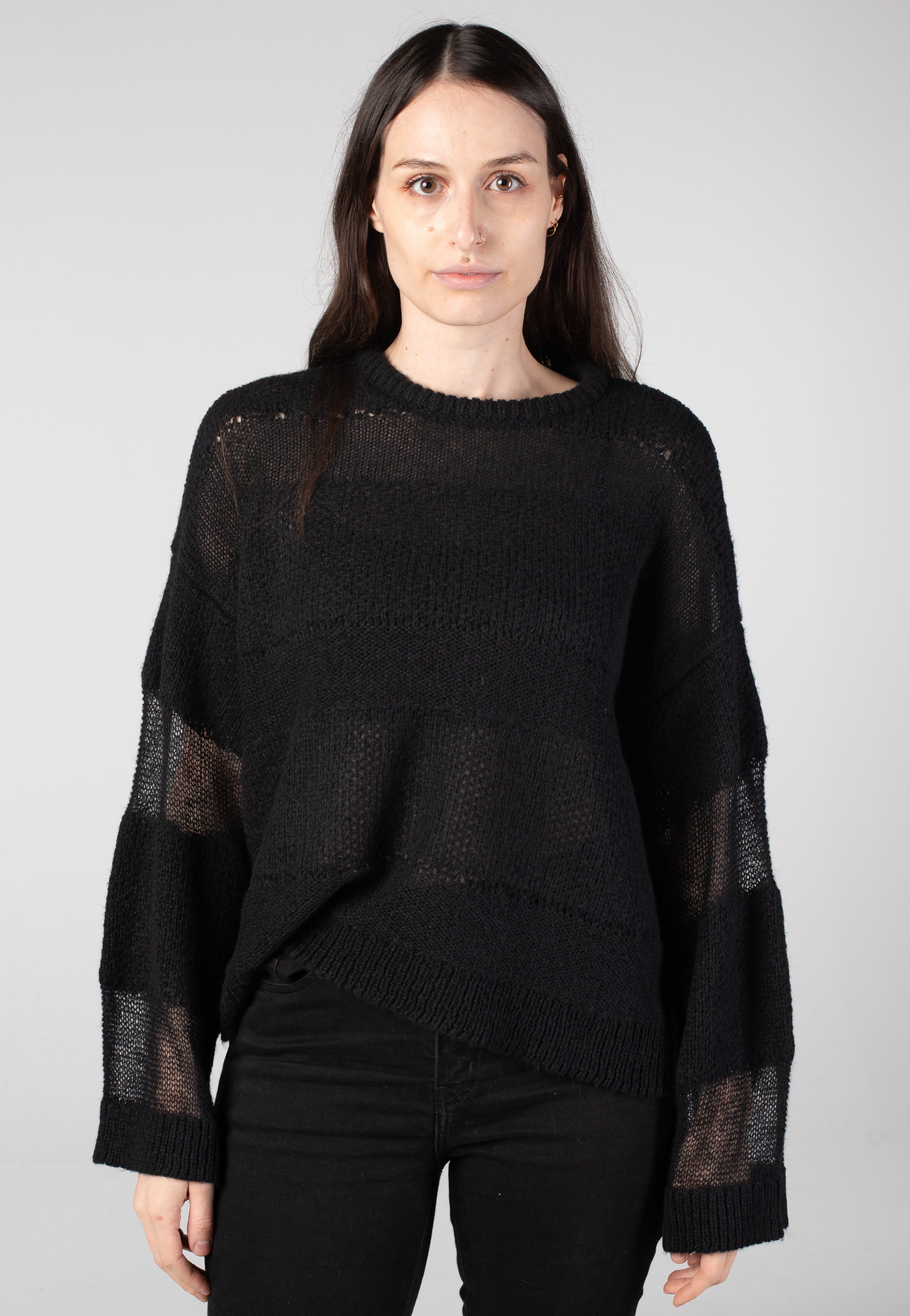Noisy May - Selvi Jacquard Black - Pullover | Women-Image