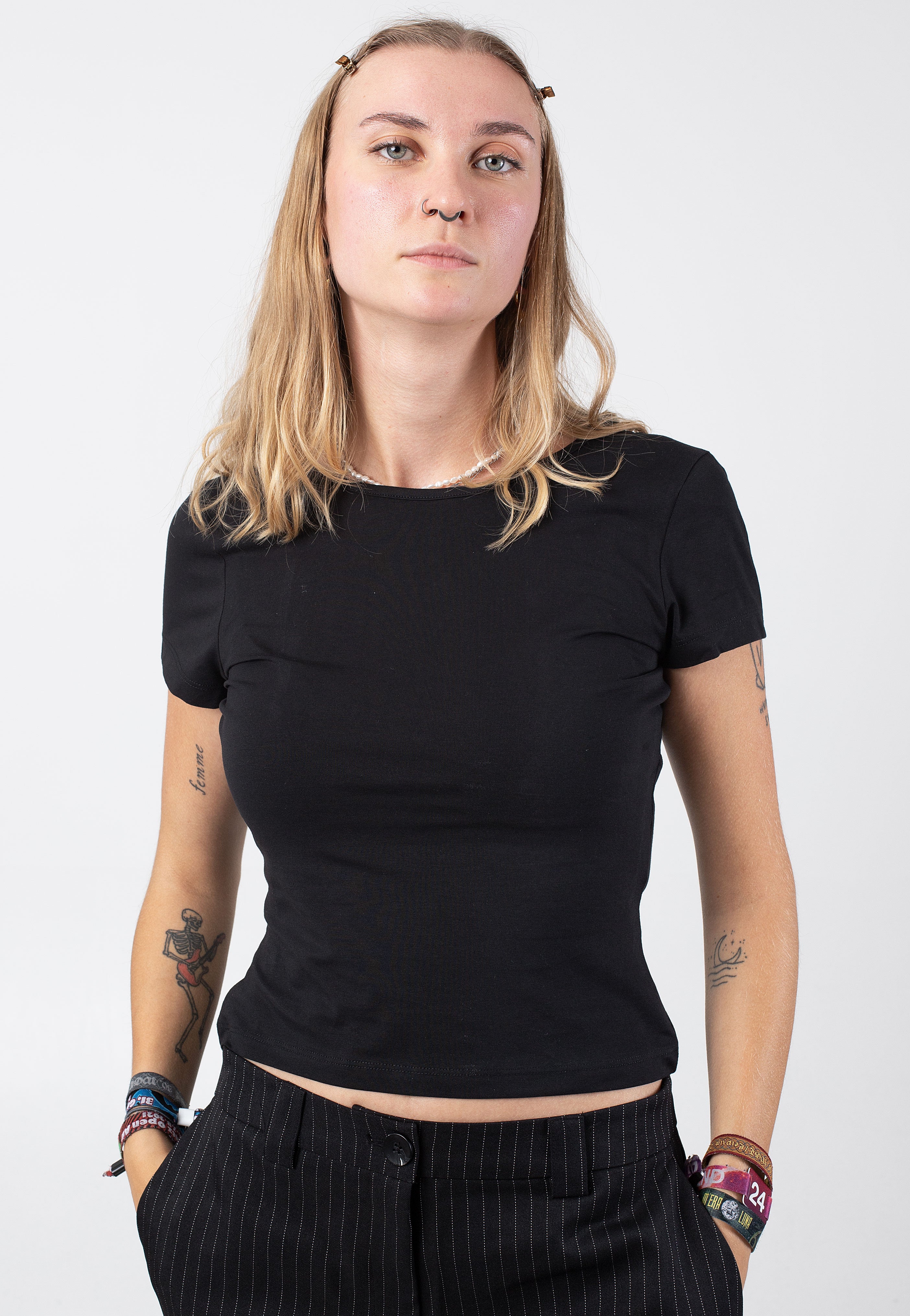 Noisy May - Ulla Open Back Black - Top | Women-Image