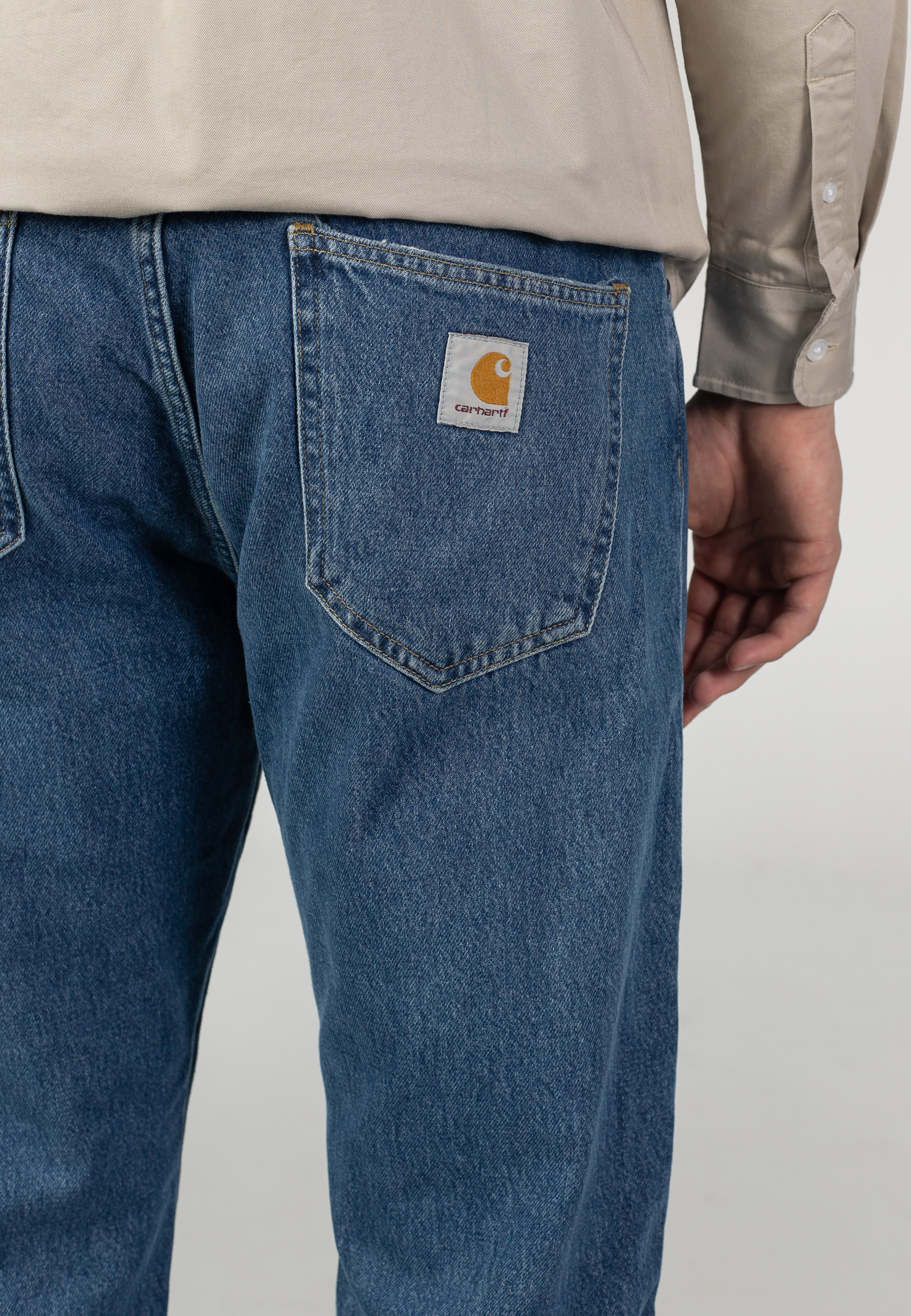 Carhartt WIP - Nolan Heavy Stone Wash Blue - Jeans | Men-Image