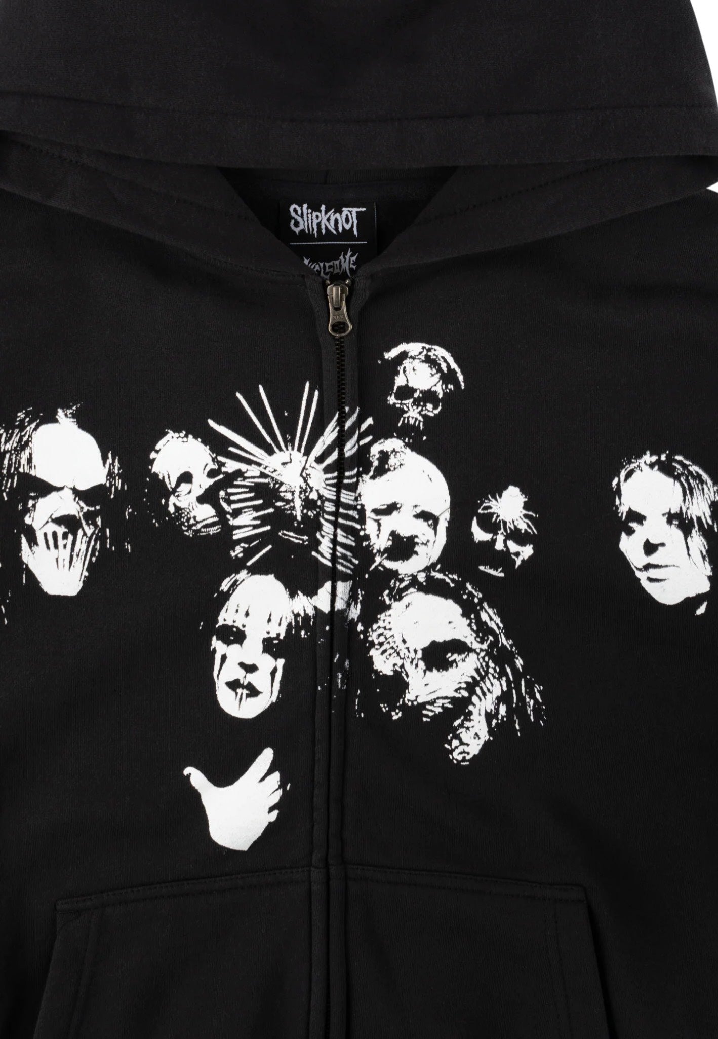 Welcome x Slipknot - Nonagram Printed Black - Zipper | Men-Image