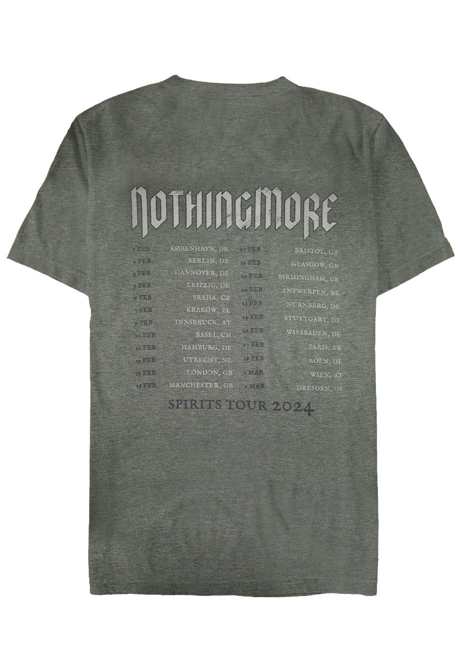 Nothing More - Cover Arch Tour 2024 Green - T-Shirt | Neutral-Image