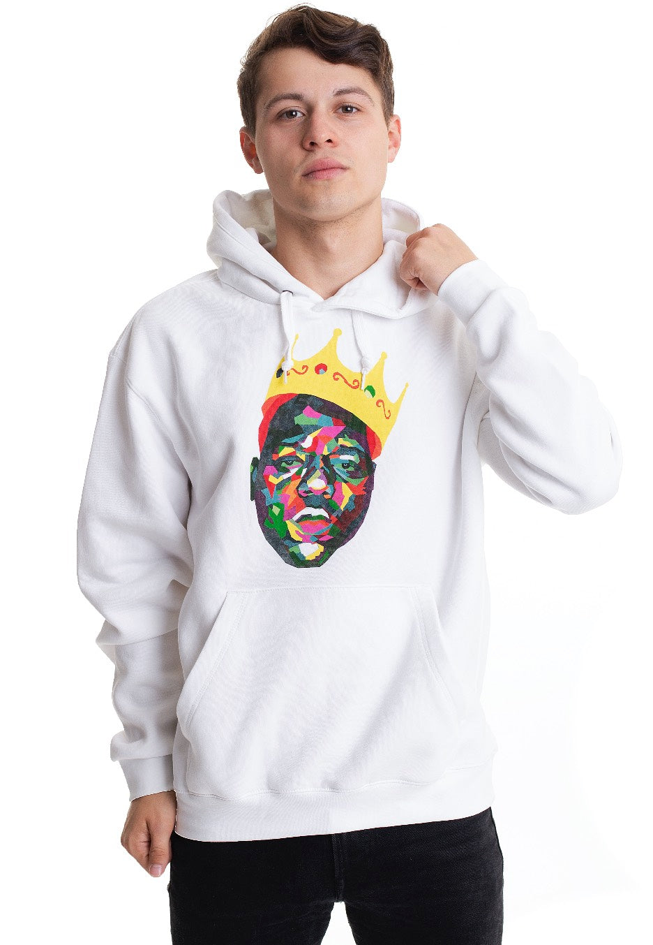 Notorious B.I.G. - Crown White - Hoodie | Men-Image