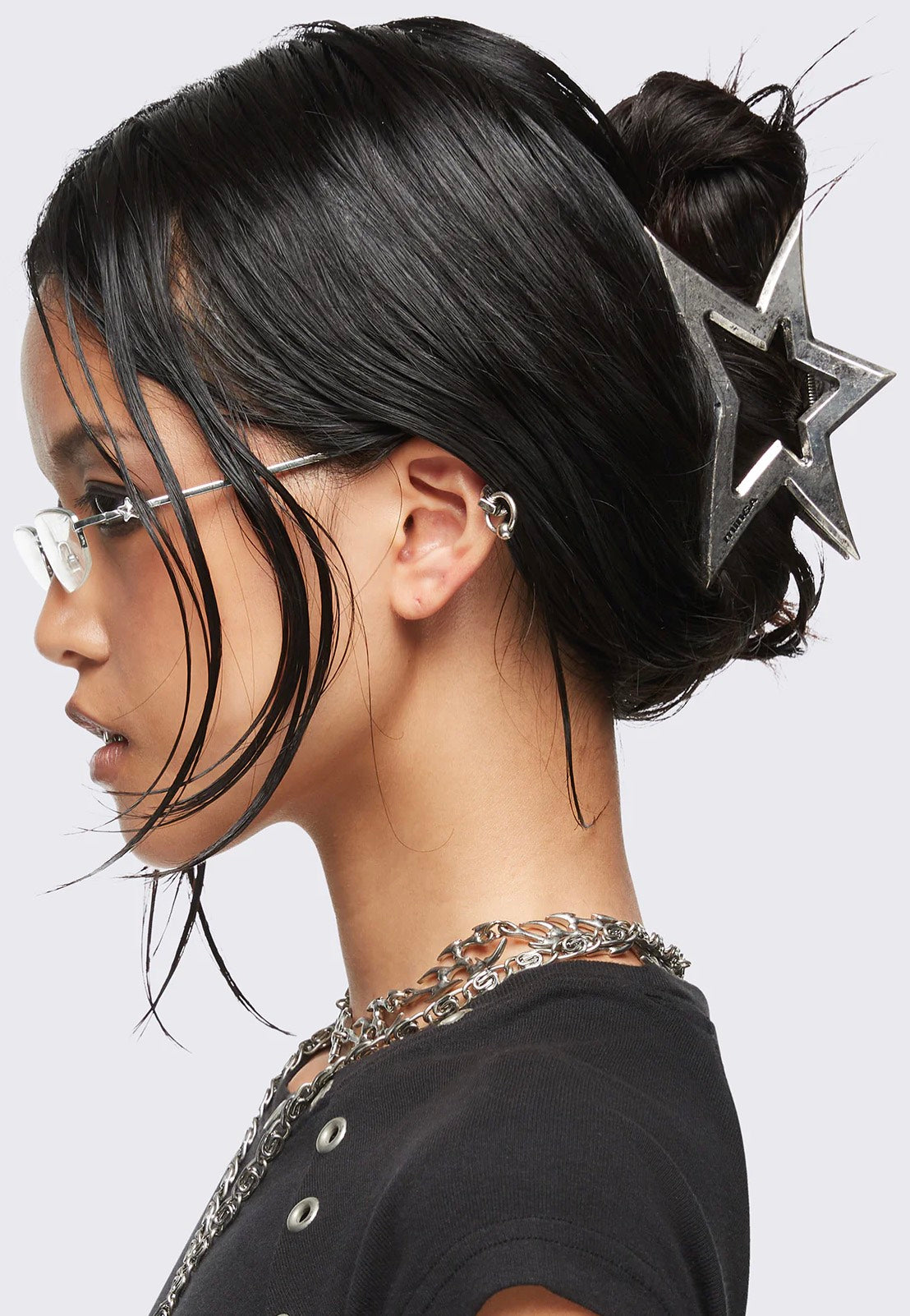 Minga London - Nova Star Silver - Claw Clip | Neutral-Image