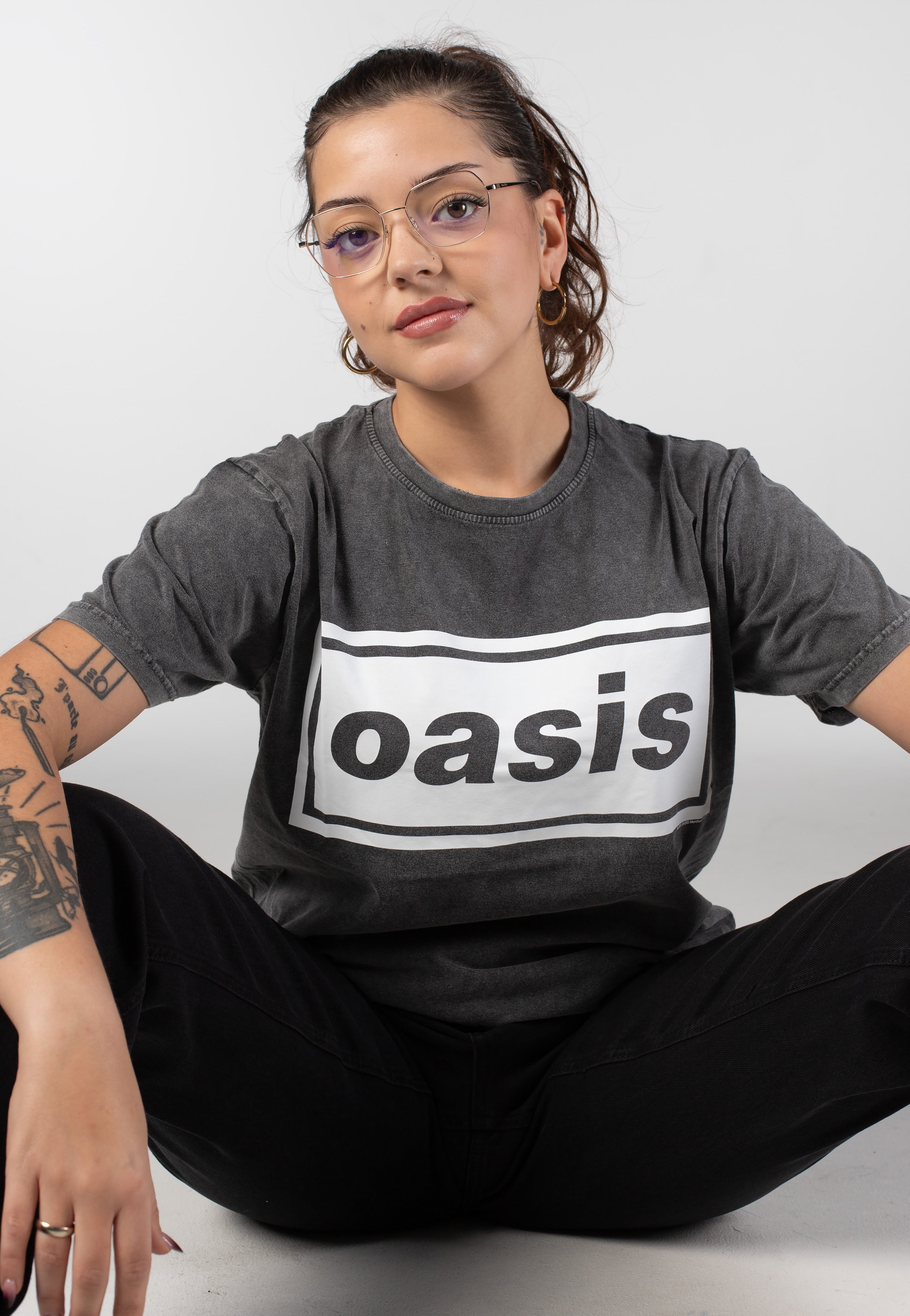 Oasis - Decca Logo Washed - T-Shirt | Women-Image