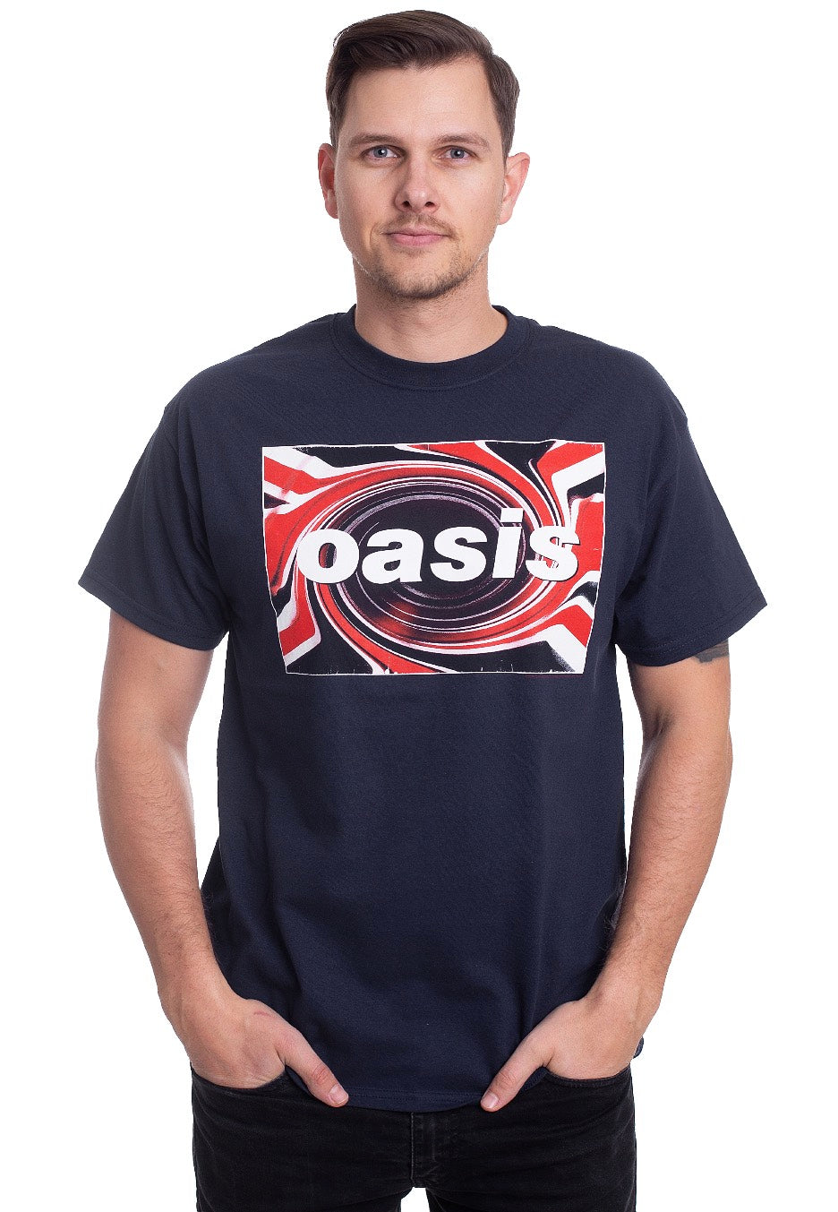 Oasis - Union Jack Navy - T-Shirt | Men-Image