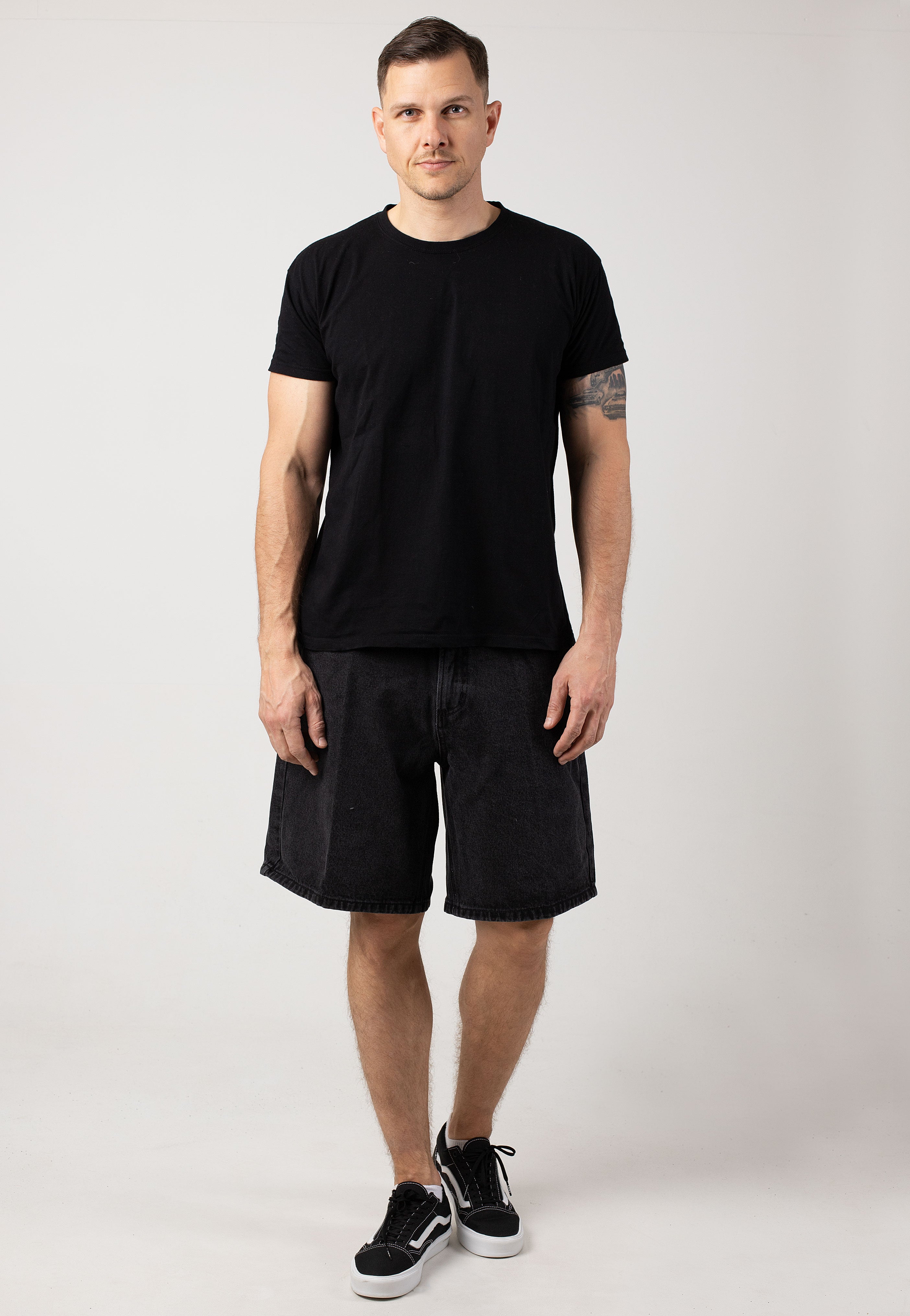Obey - Bigwig Baggy Denim Faded Black - Shorts | Impericon