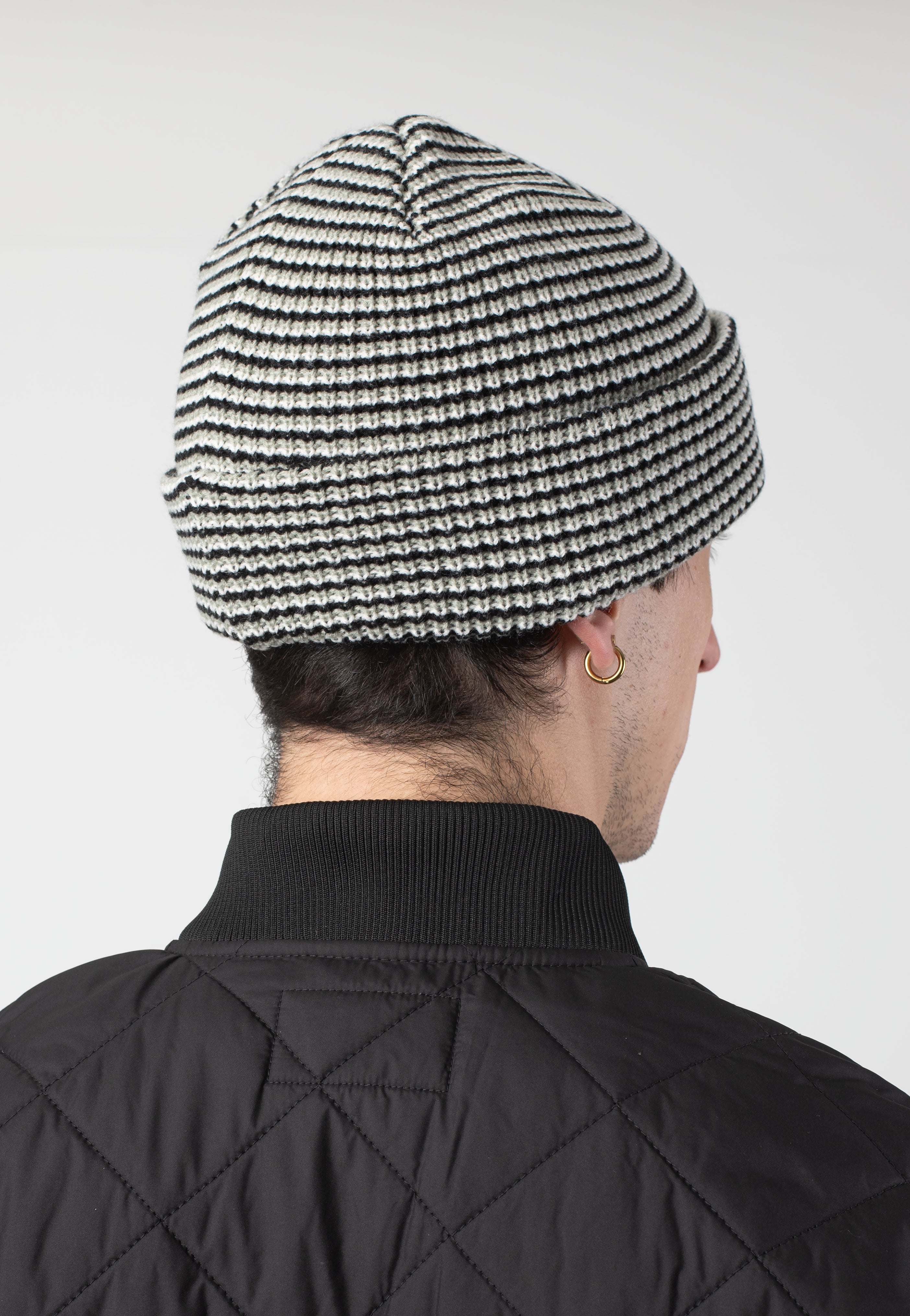 Obey - Parker Striped Grey Multi - Beanie | Neutral-Image