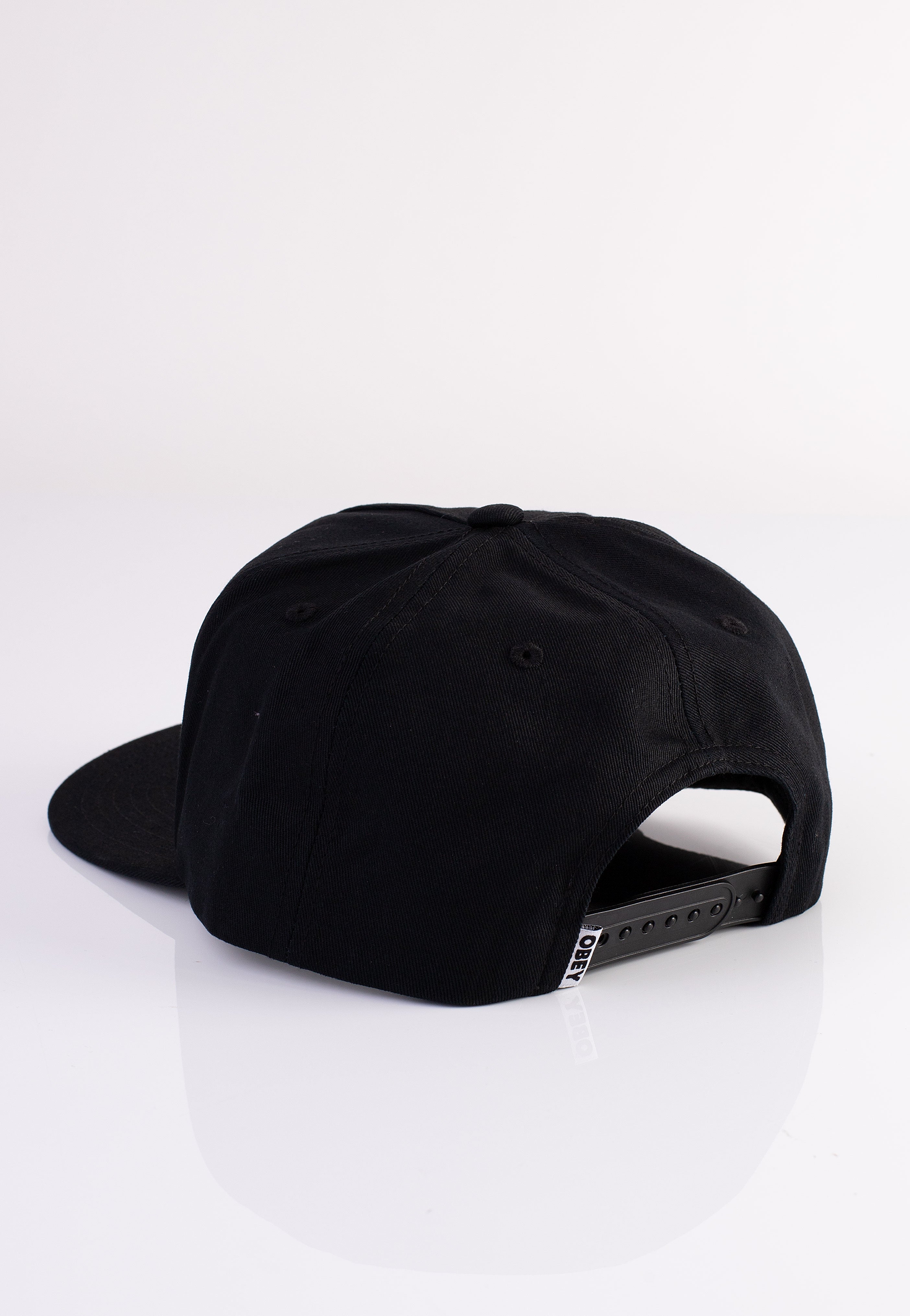 Obey - Records 5 Panel Black - Cap | Neutral-Image