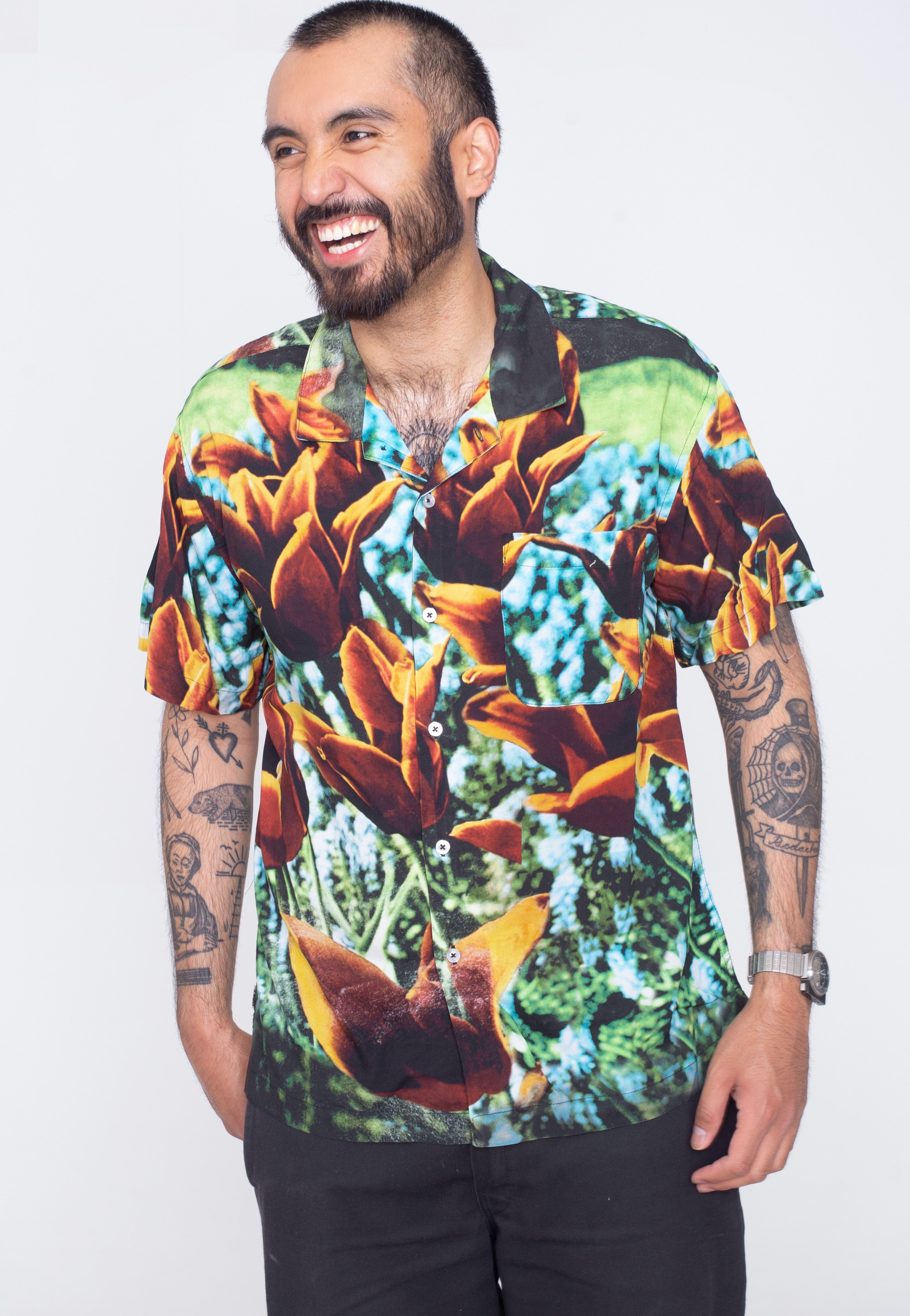 Obey - Bloom Orange Multi - Shirt | Men-Image