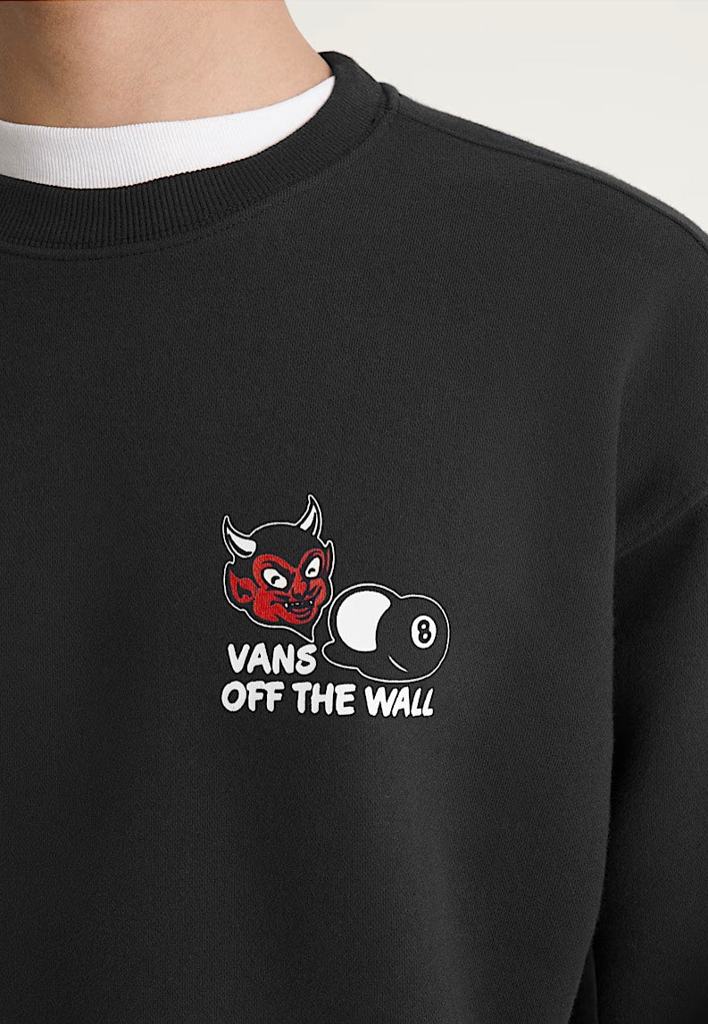 Vans Old Scratch Crew Black Svetr | Men-Image