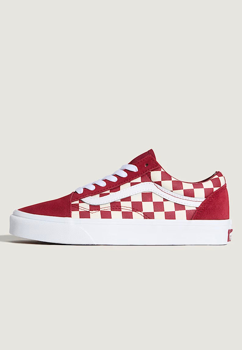 Vans - Old Skool Checkerboard Red/White - Girl Shoes | Women-Image