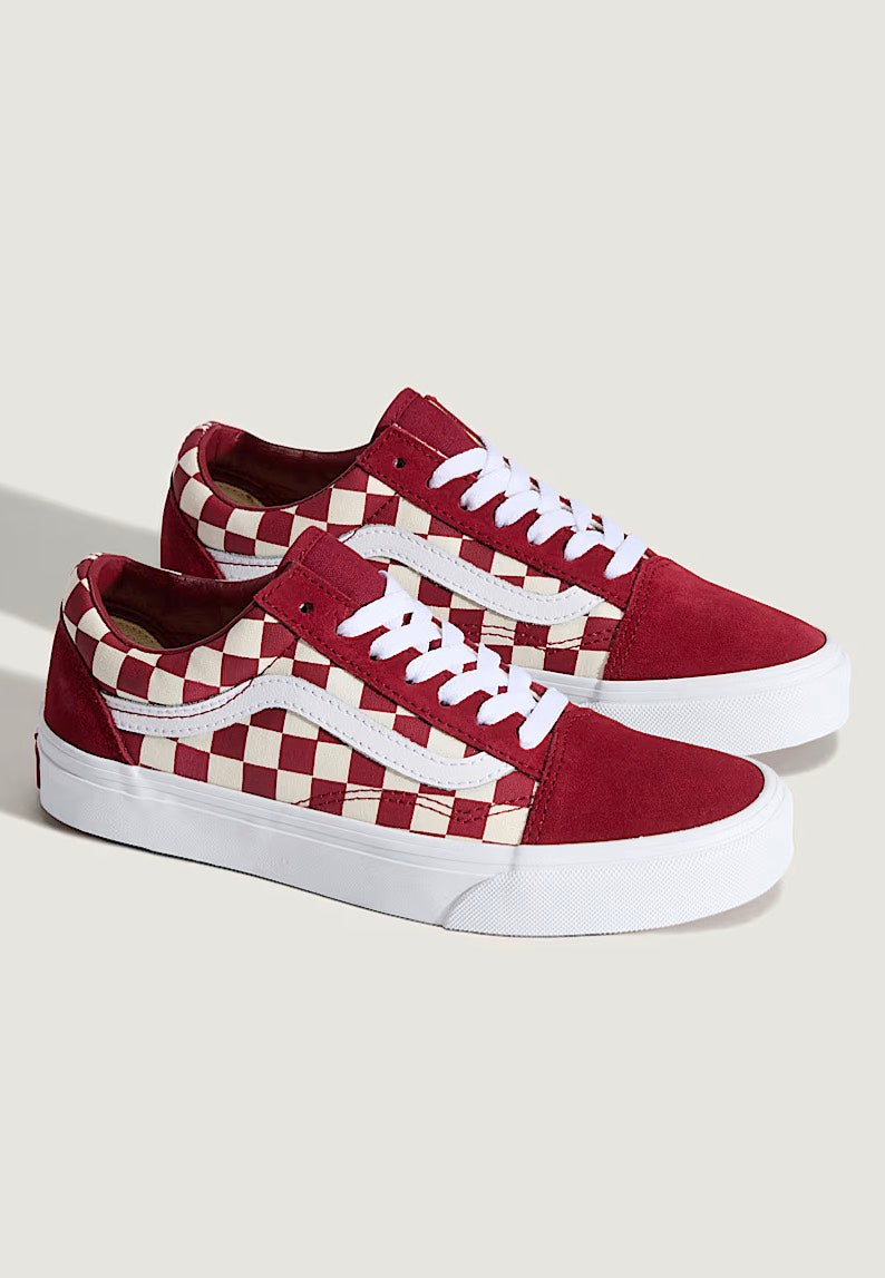Vans - Old Skool Checkerboard Red/White - Girl Shoes | Women-Image