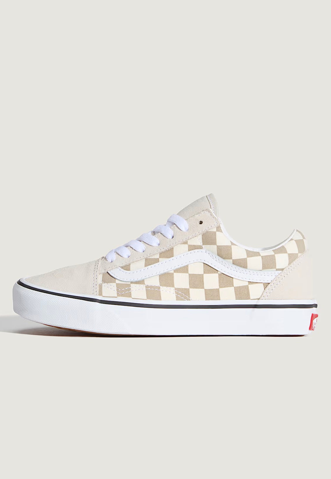 Vans - Old Skool Checkerboard Oatmeal - Girl Shoes | Women-Image