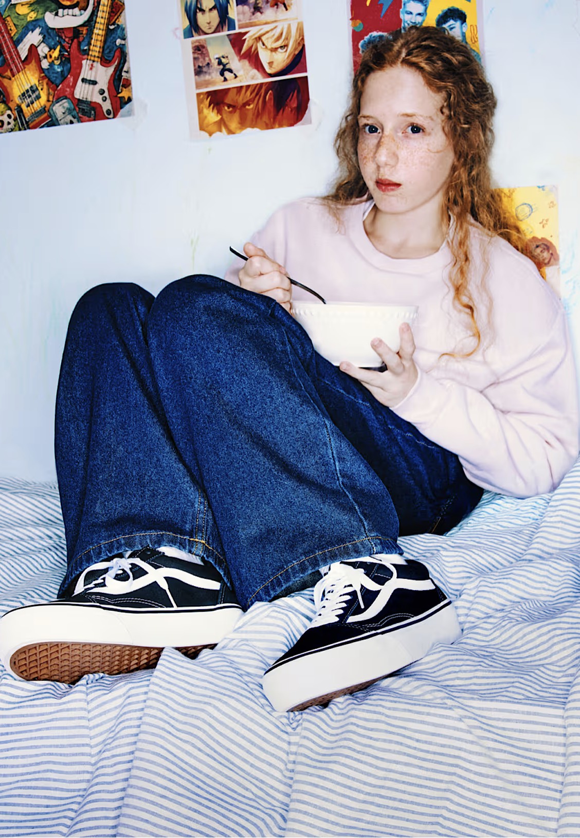 Vans Old Skool Stackform Suede/Canvas Black/True White Schuhe | Men-Image