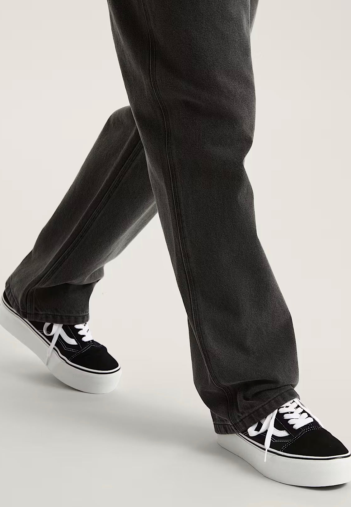 Vans Old Skool Stackform Suede/Canvas Black/True White Schuhe | Men-Image