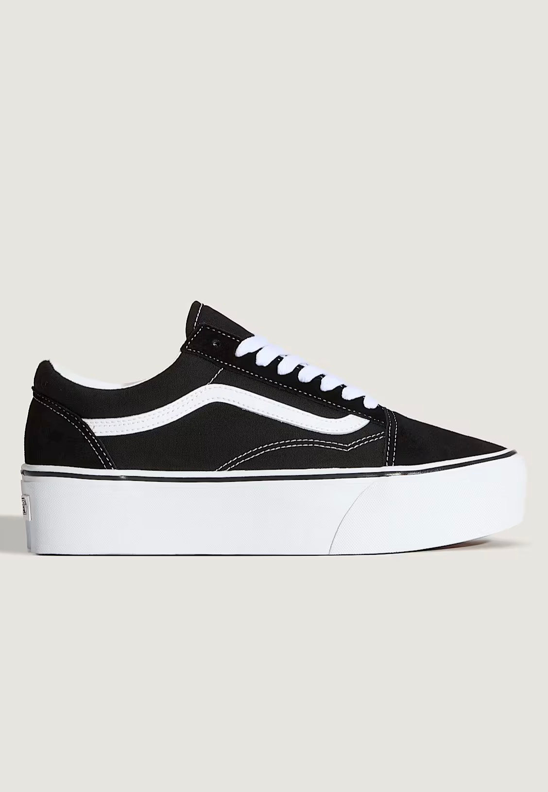 Vans Old Skool Stackform Suede/Canvas Black/True White Schuhe | Men-Image