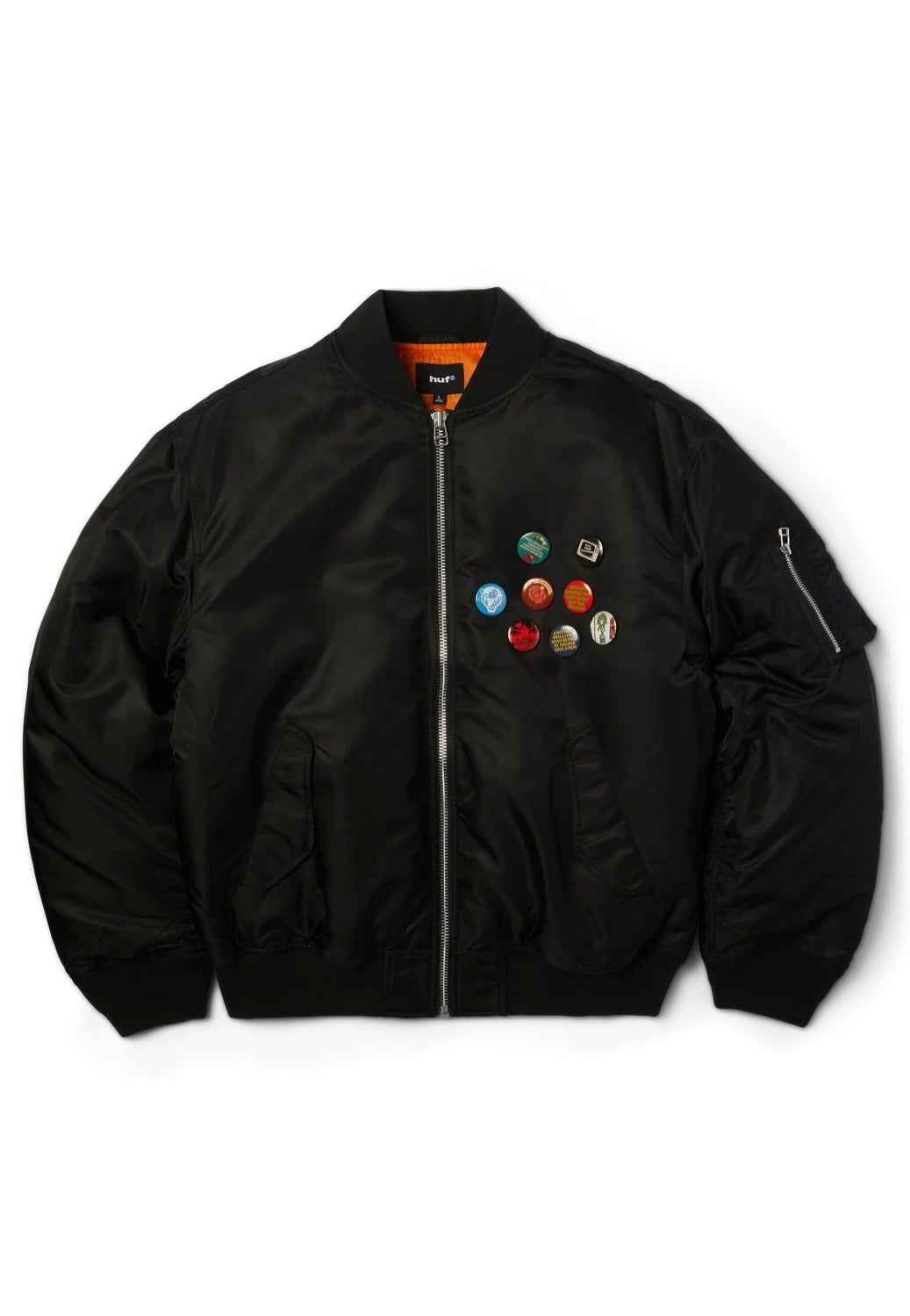 HUF Olympia Flight Black Jacket | Men-Image