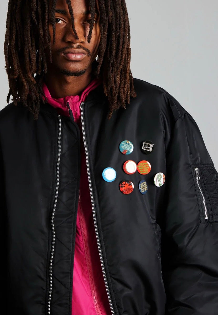 HUF Olympia Flight Black Jacket | Men-Image
