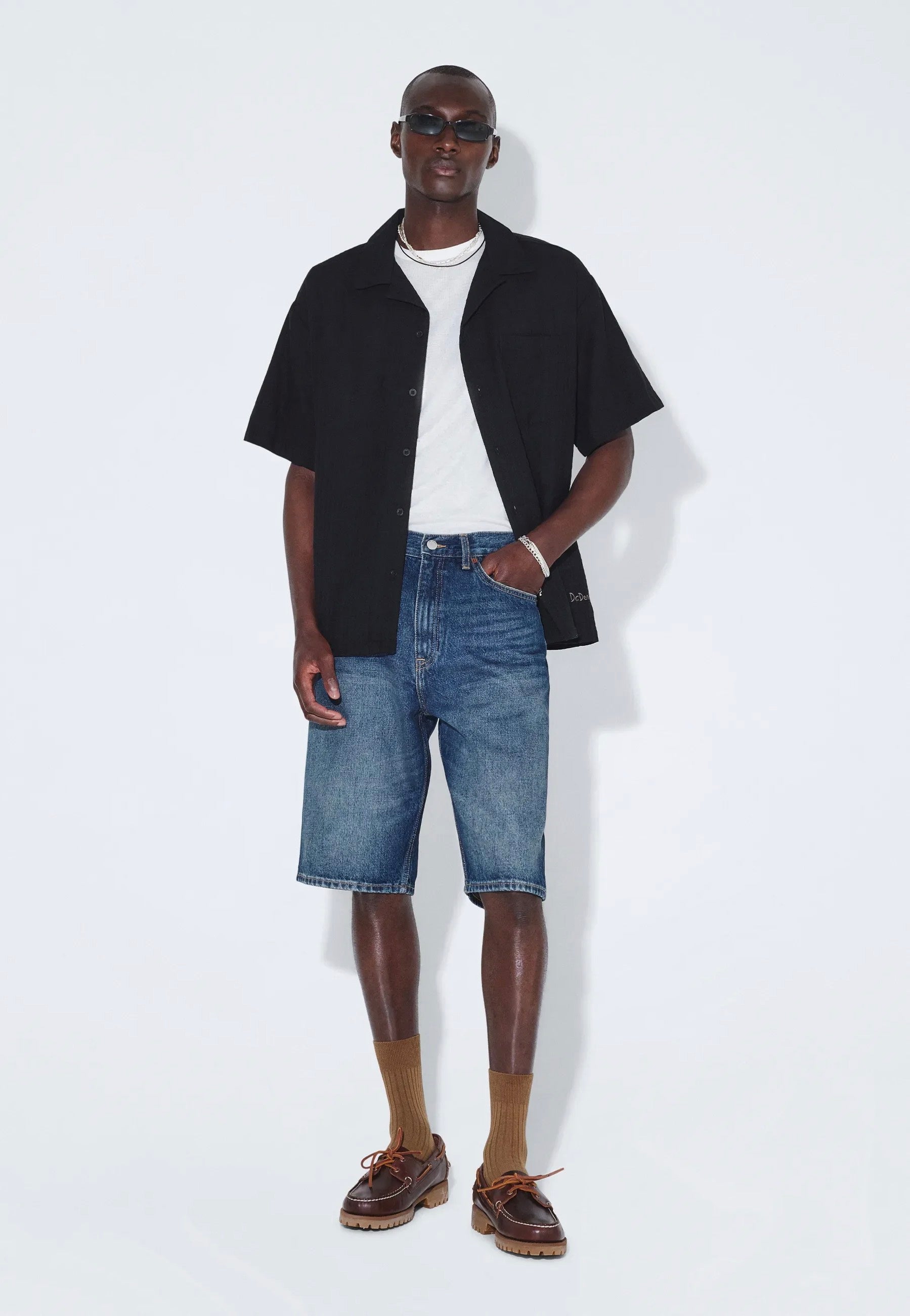 Dr. Denim - Omar Stream Dark Fade Vintage - Shorts | Men-Image
