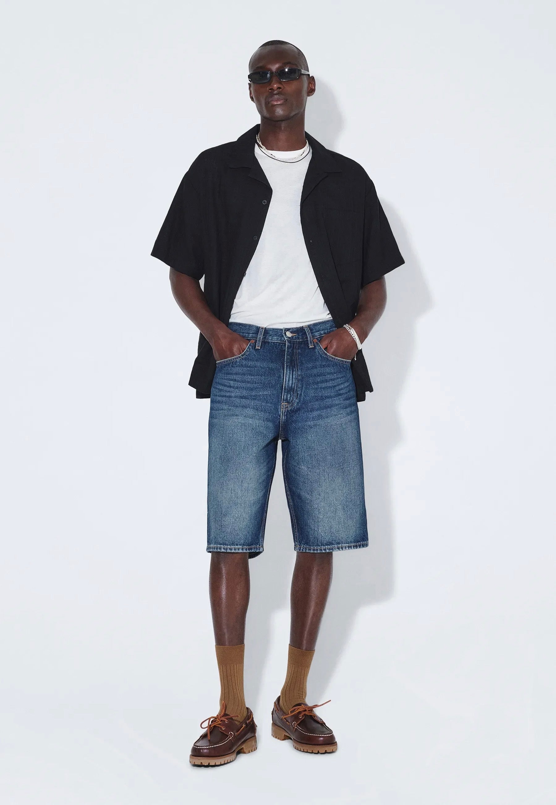 Dr. Denim - Omar Stream Dark Fade Vintage - Shorts | Men-Image