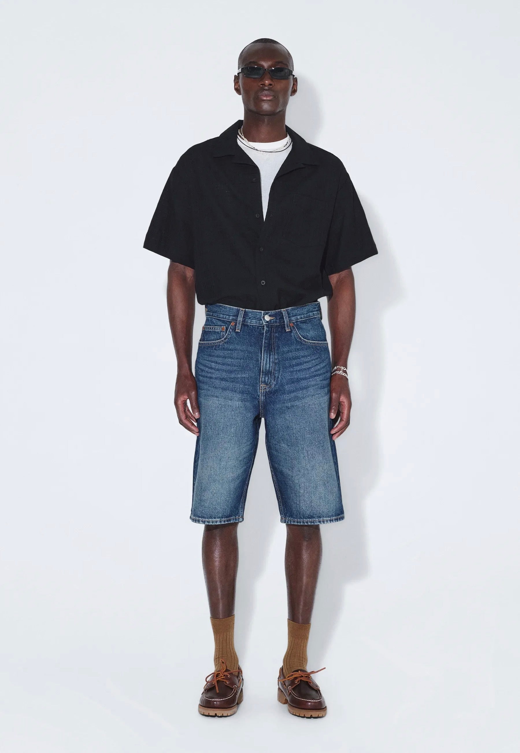 Dr. Denim - Omar Stream Dark Fade Vintage - Shorts | Men-Image