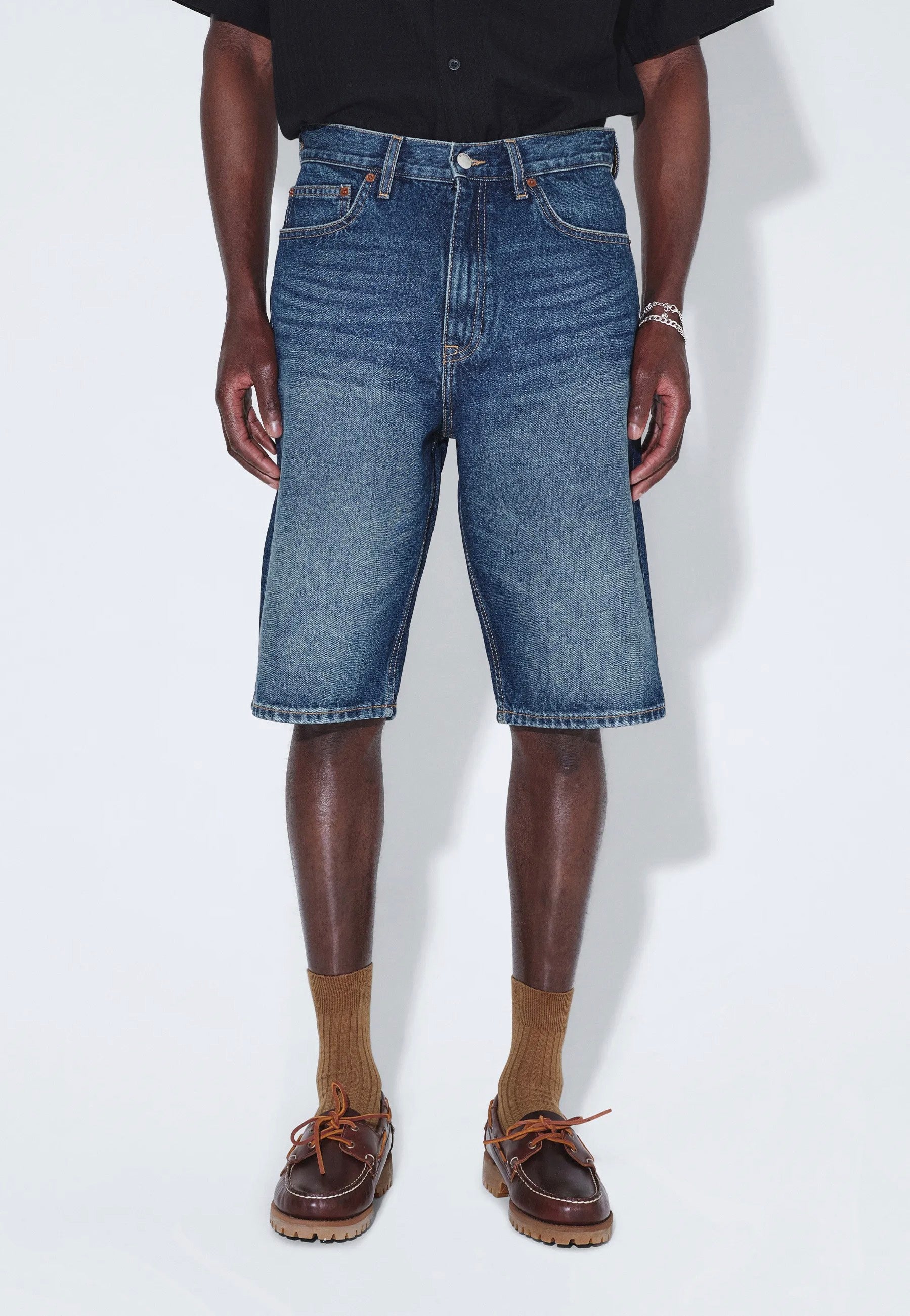 Dr. Denim - Omar Stream Dark Fade Vintage - Shorts | Men-Image