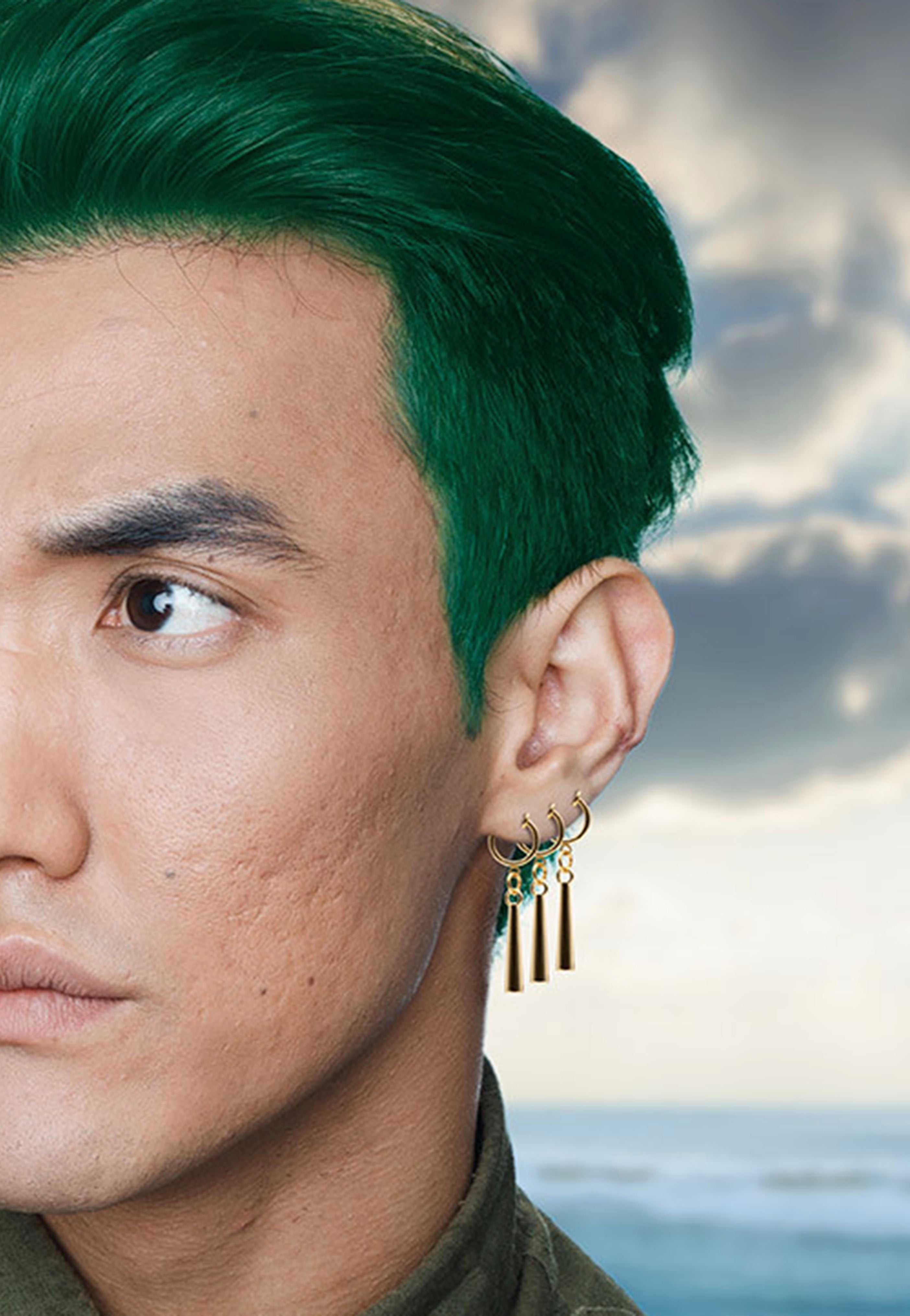 One Piece - Zoro 3 Earrings Set - Replica | Neutral-Image